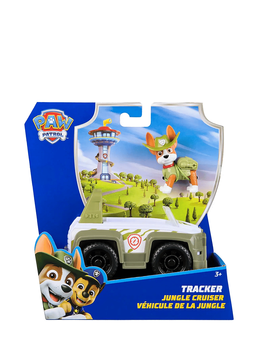 Paw Patrol - Paw Patrol Basic Vehicle 2.0 - Tracker - kvikmynda- og ævintýrapersónur - muti - 0
