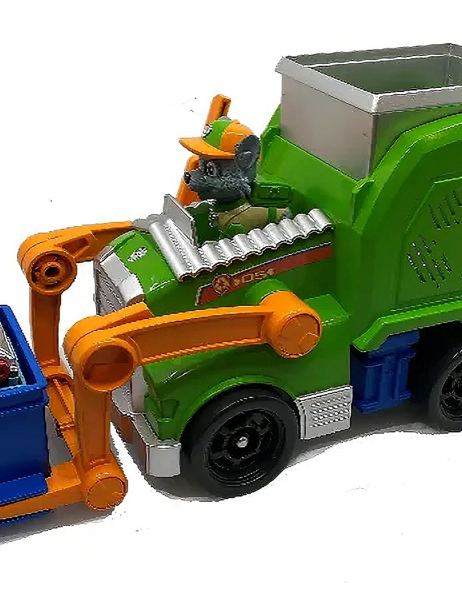 Paw Patrol - Paw Patrol Rocky Crush N' Roll Recycling Truck - kvikmynda- og ævintýrapersónur - muti - 1