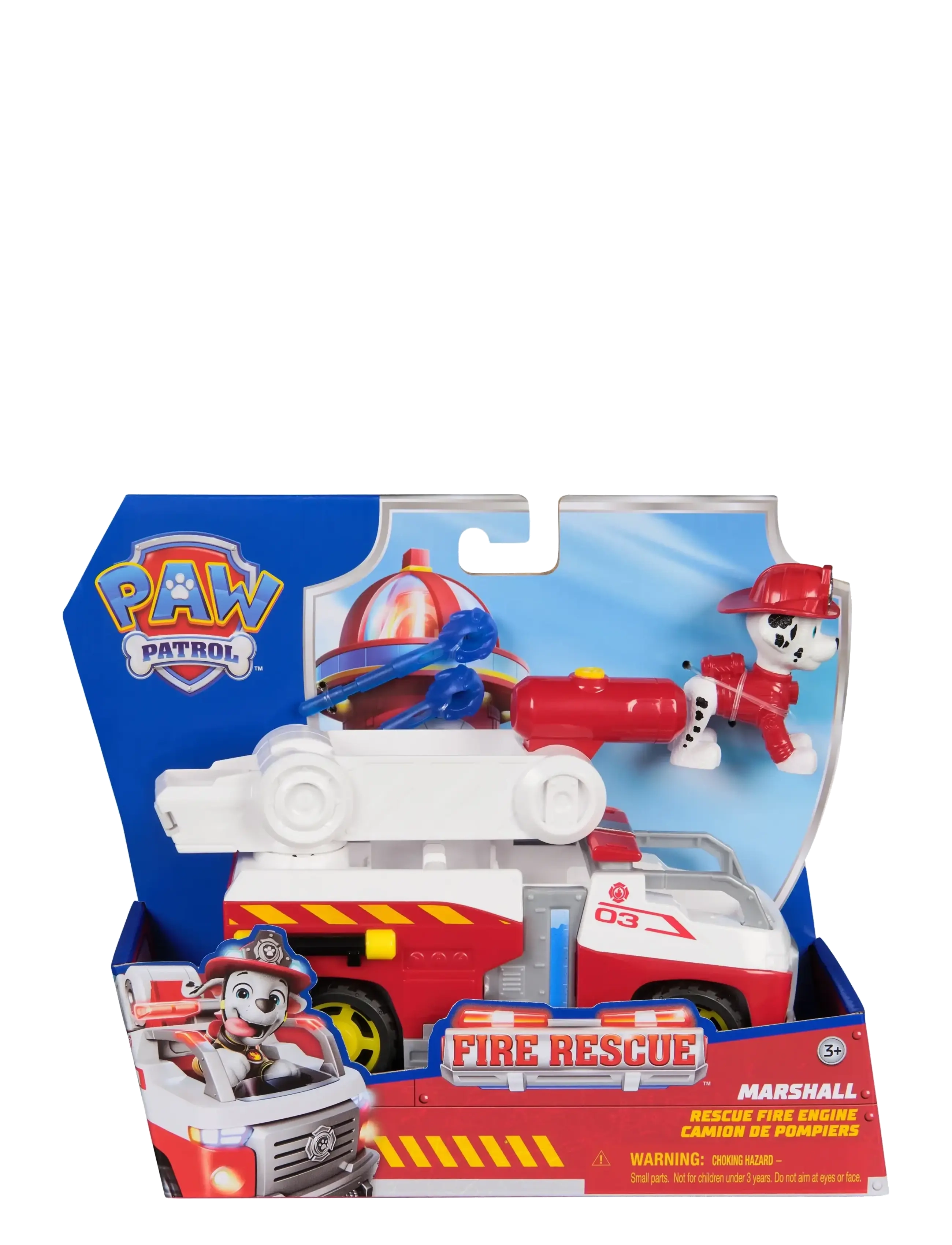 Paw Patrol Paw Patrol Fire Rescue Vehicle - Marshall, One Size, Red, Legetøjsbiler > Brandbiler, Børn