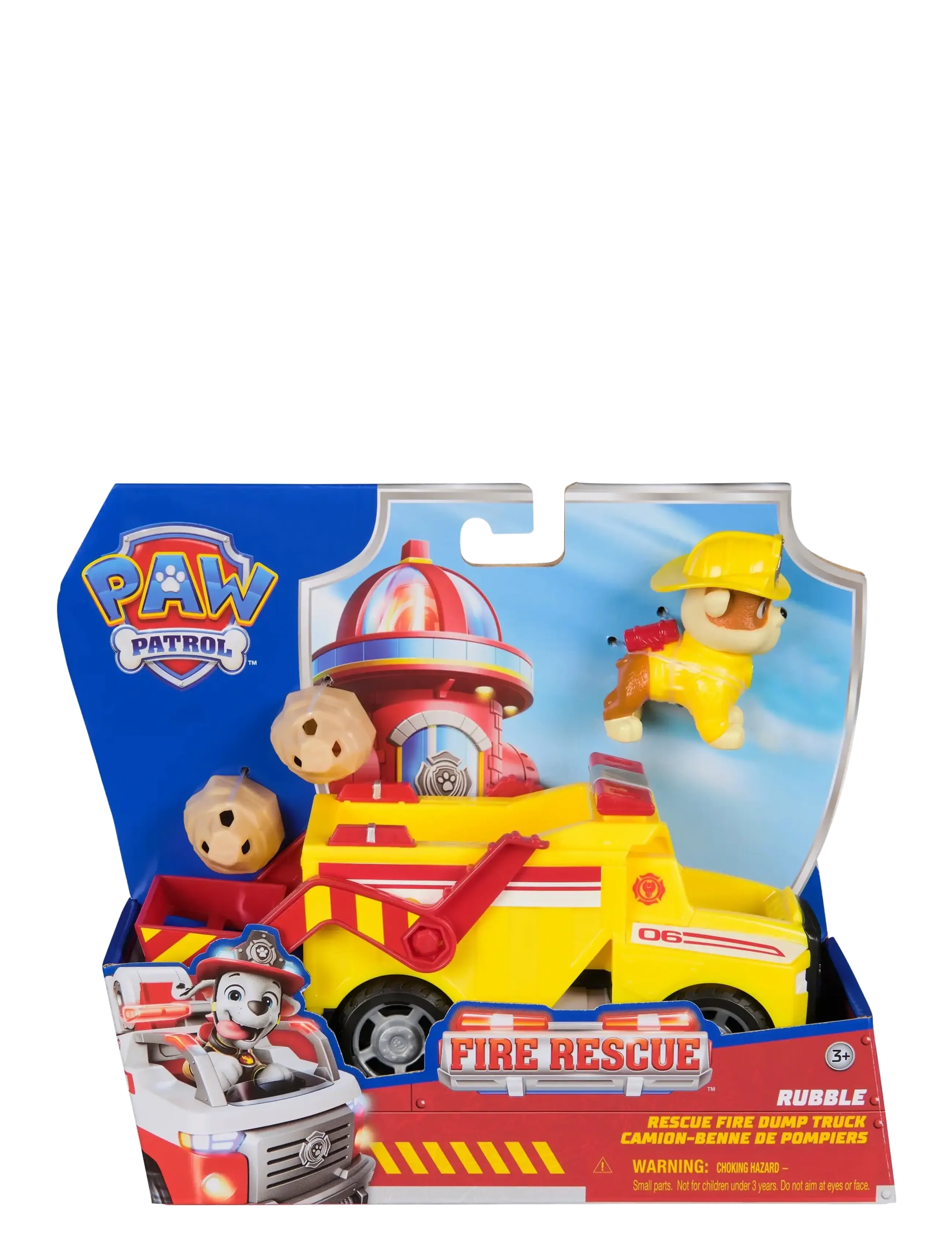 Paw Patrol Paw Patrol Fire Rescue Vehicle - Rubble - Lekesett & Lekefigurer - MUTI / yellow