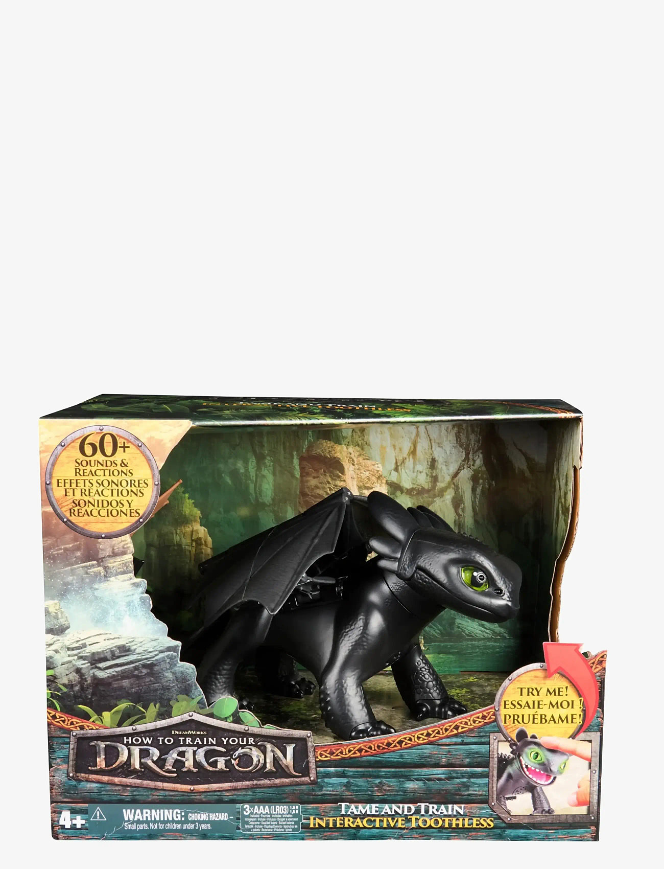 Dragon - Dragons Movie Tame & Train Interactive Toothless - interaktive dyr - muti - 0