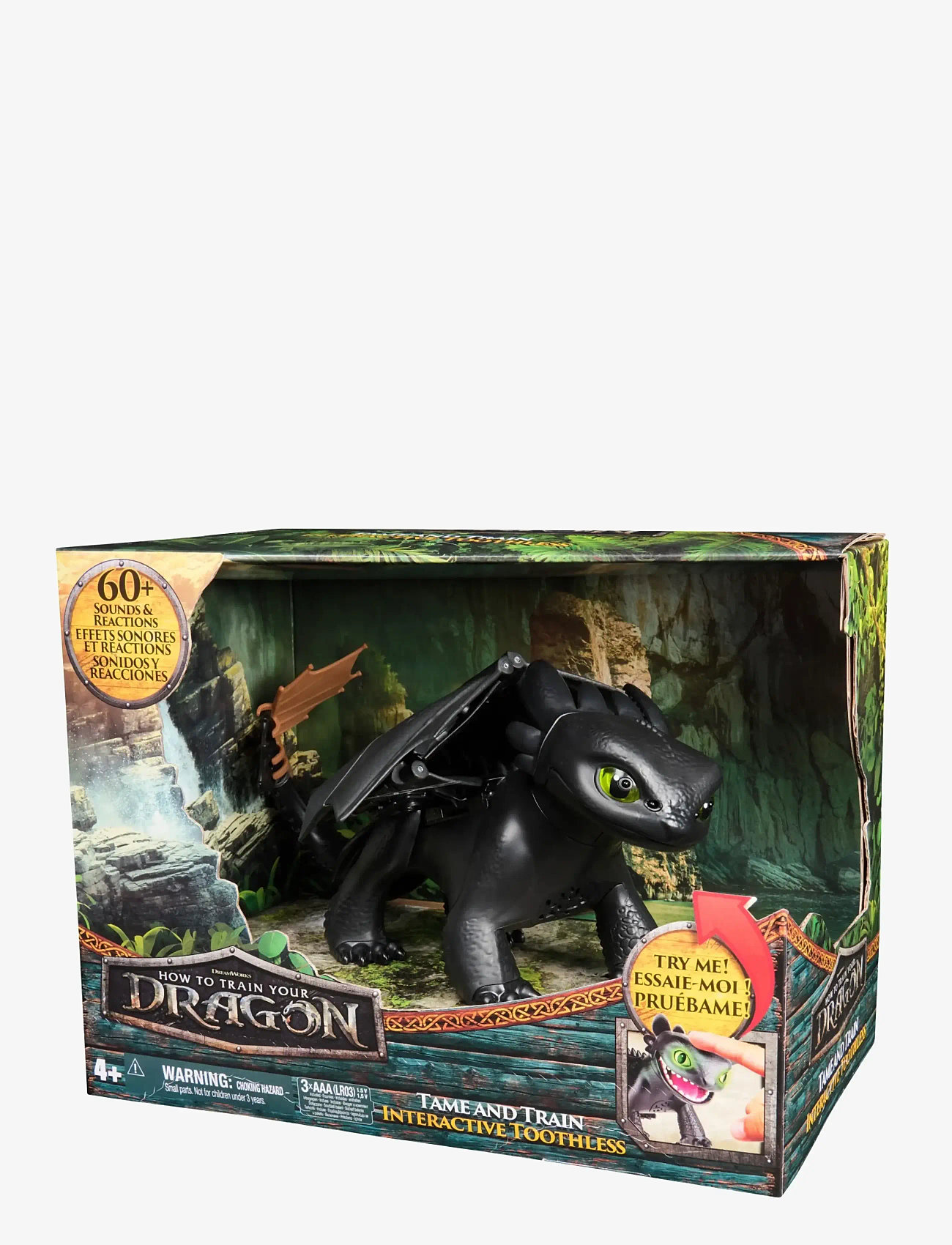 Dragon - Dragons Movie Tame & Train Interactive Toothless - interaktive dyr - muti - 1