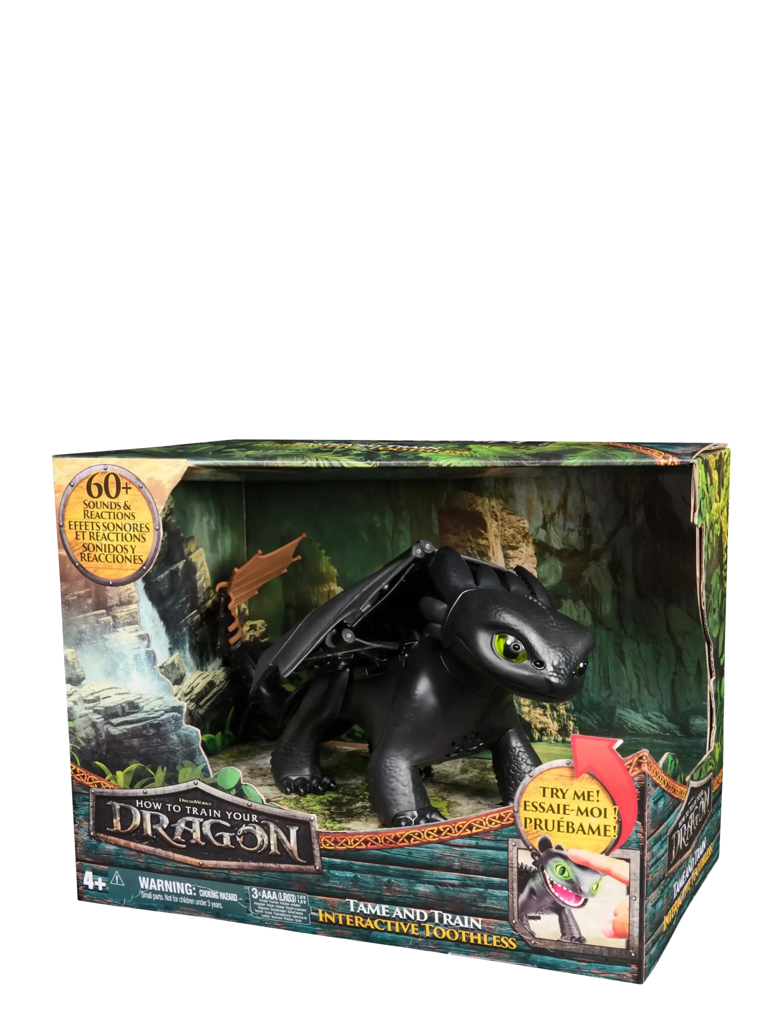 Dragon - Dragons Movie Tame & Train Interactive Toothless - interaktive dyr & robotter - muti - 1