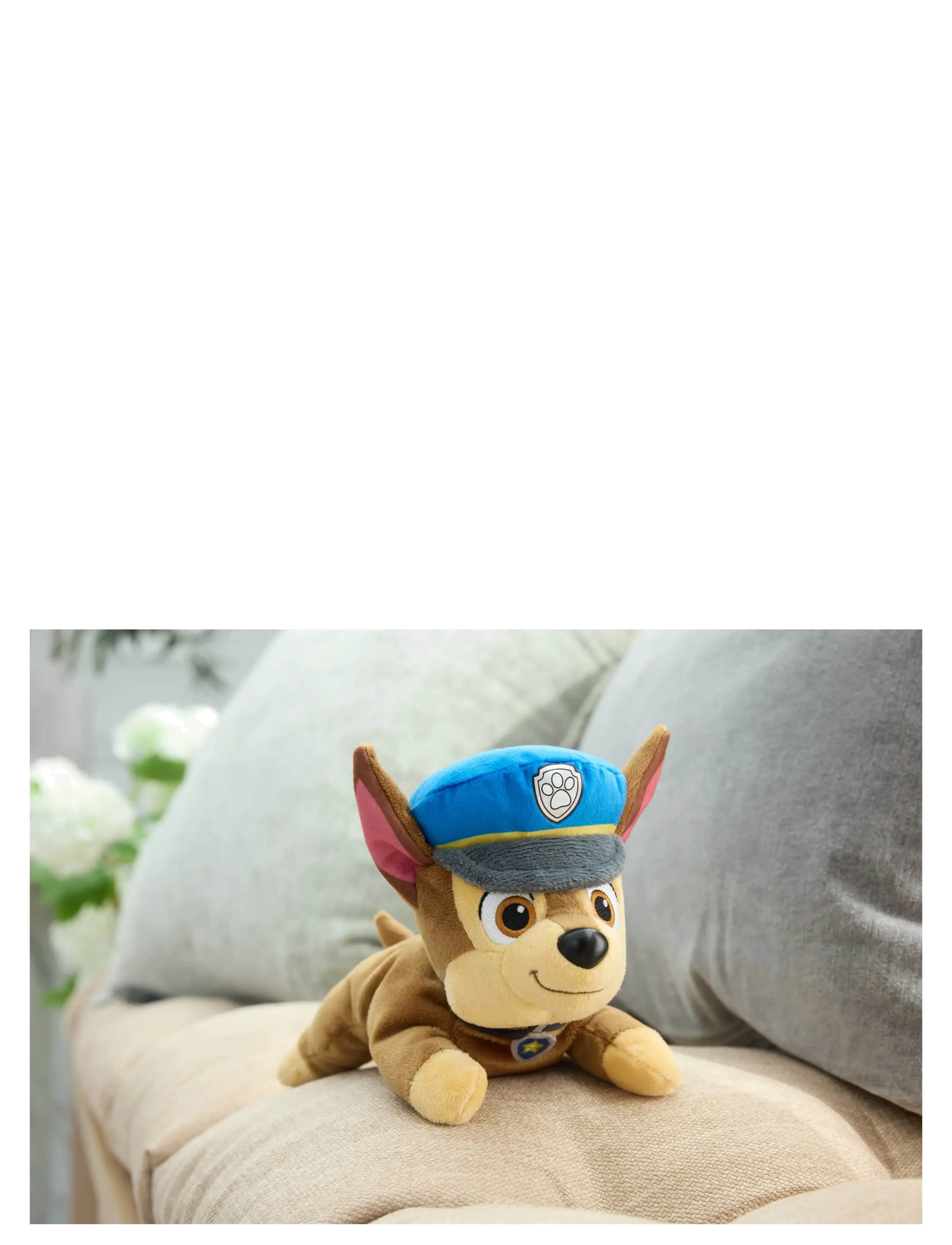 Paw Patrol - Paw Patrol Gund Hat & Collar Plush 20 cm - Chase - tuskudýr - muti - 3