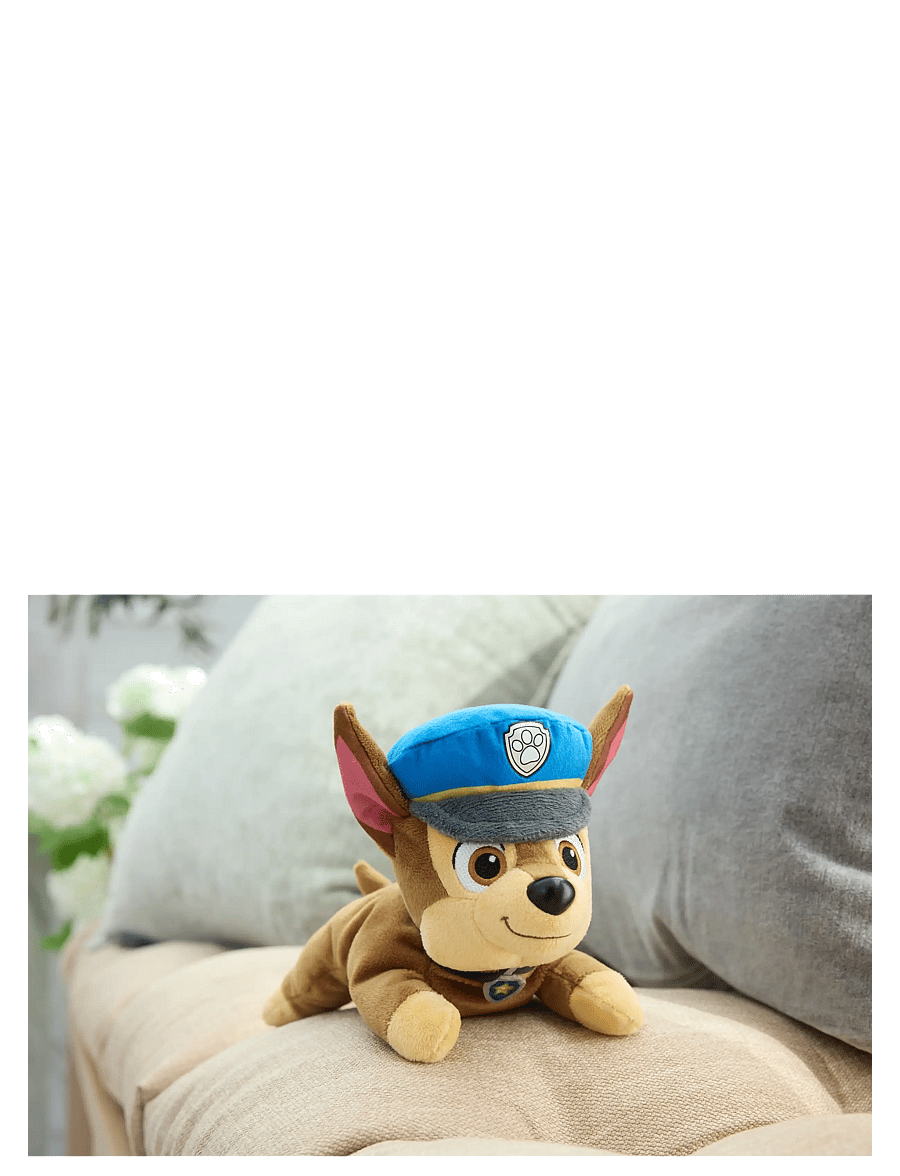 Paw Patrol - Paw Patrol Gund Hat & Collar Plush 20 cm - Chase - tuskudýr - muti - 3