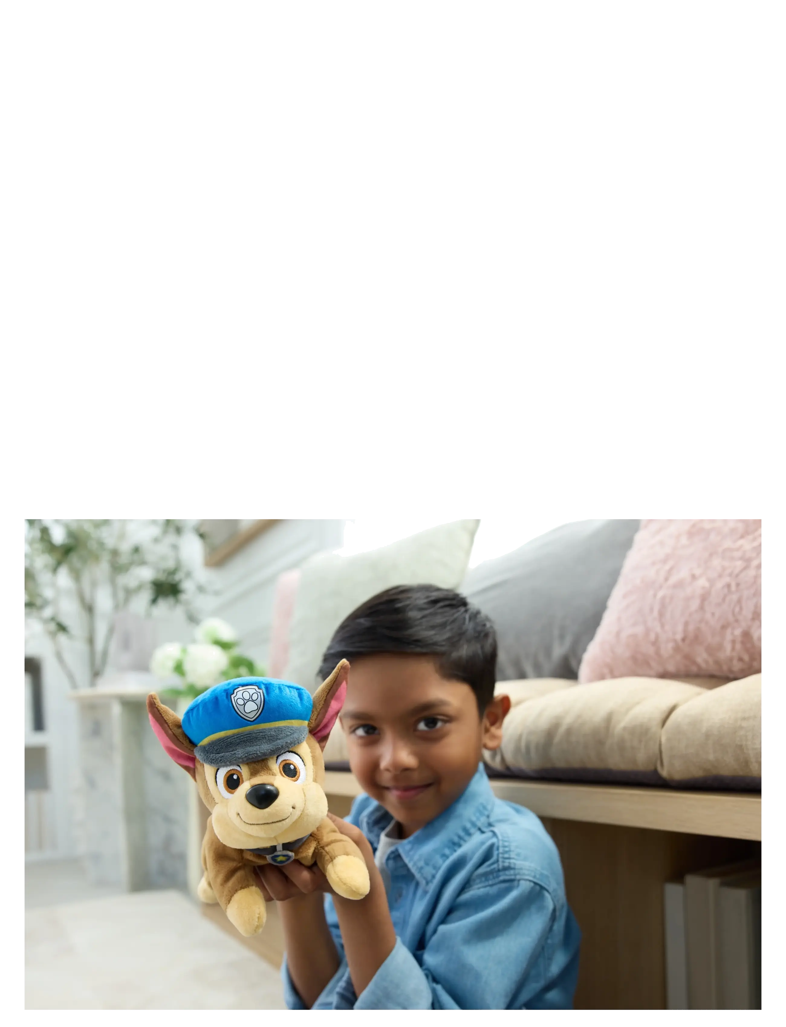 Paw Patrol - Paw Patrol Gund Hat & Collar Plush 20 cm - Chase - tuskudýr - muti - 5