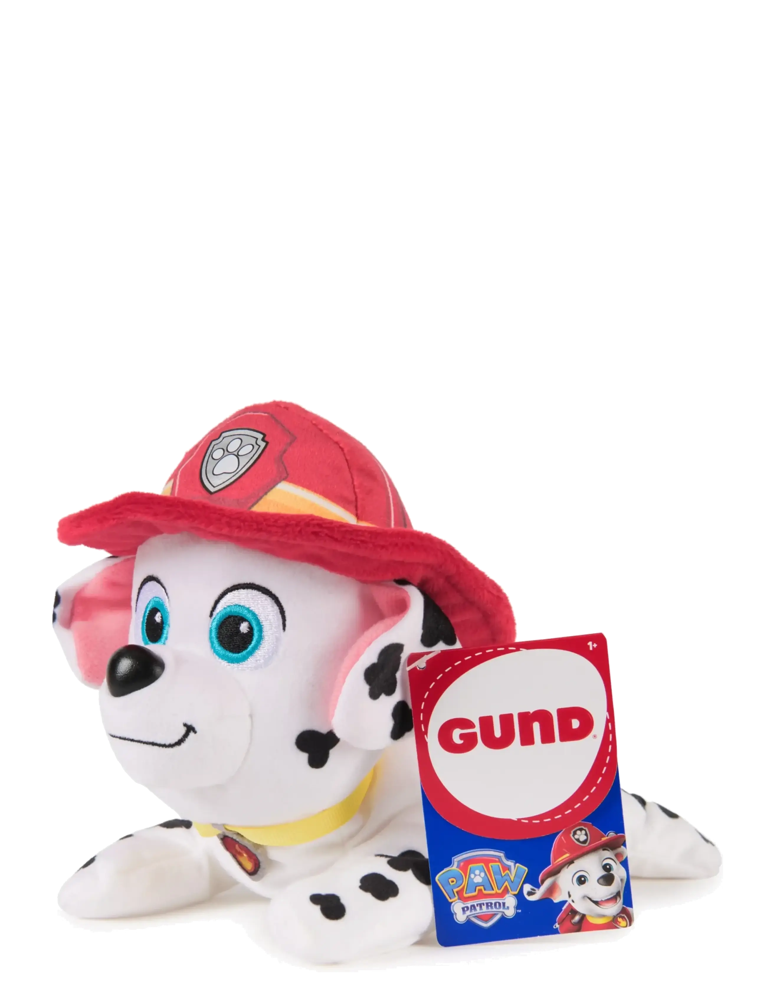 Paw Patrol Paw Patrol Gund Hat & Collar Plush 20cm - Marshall, One Size, White, Soft Legetøj > Stuffed Animals, Børn