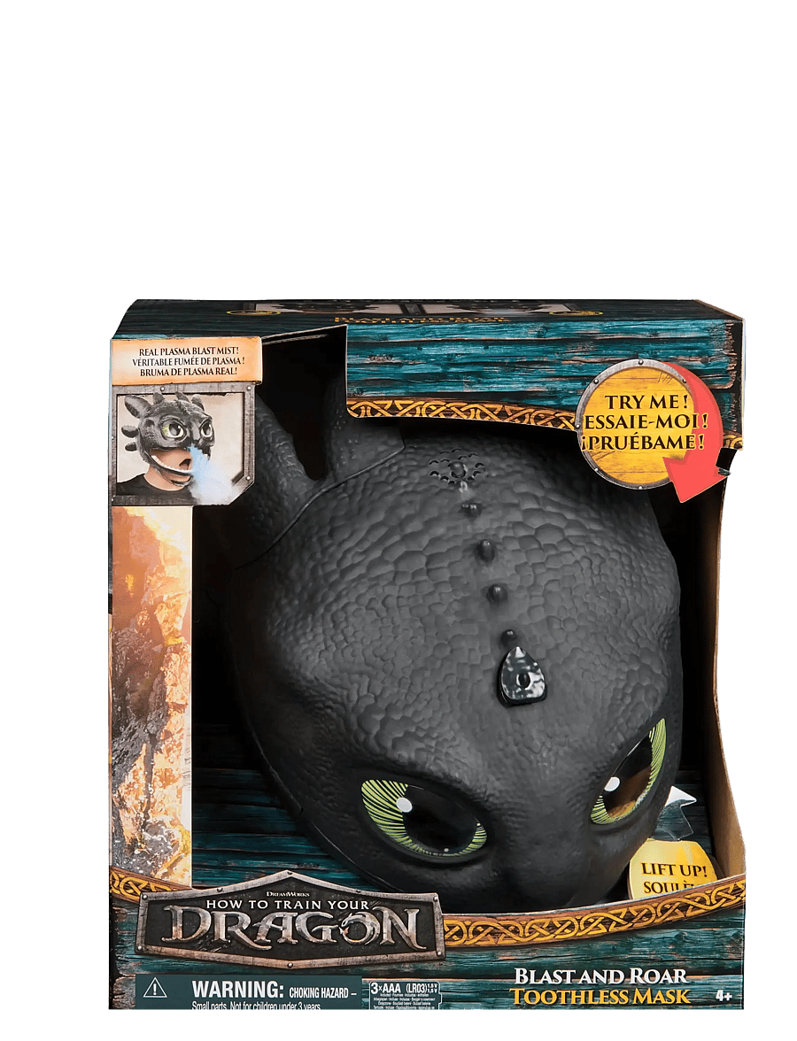 Dragon - Dragons Movie Bland and Roar Toothless Mask - maskeradkläder - muti - 0