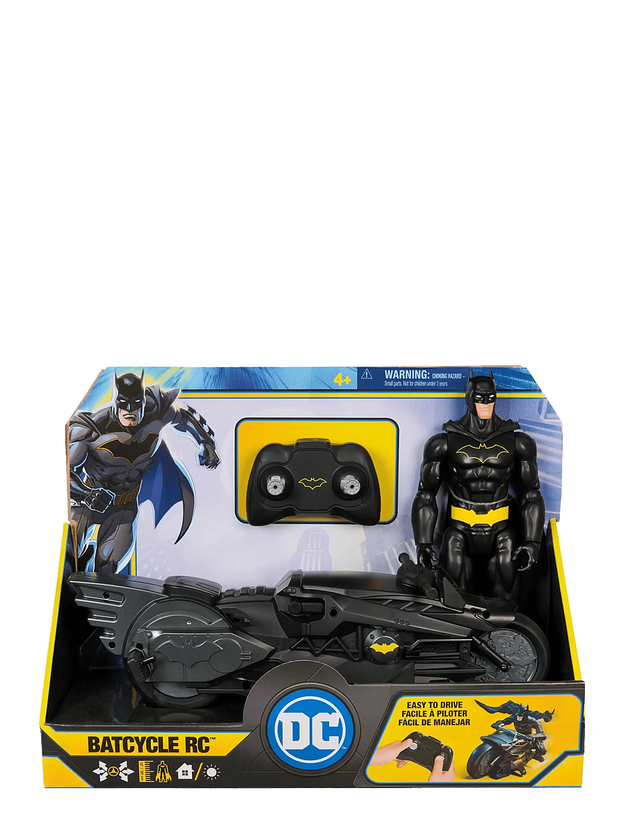 Batman - Batman Stealth Batcycle RC w. 30 cm Batman - film & sagofigurer - muti - 4