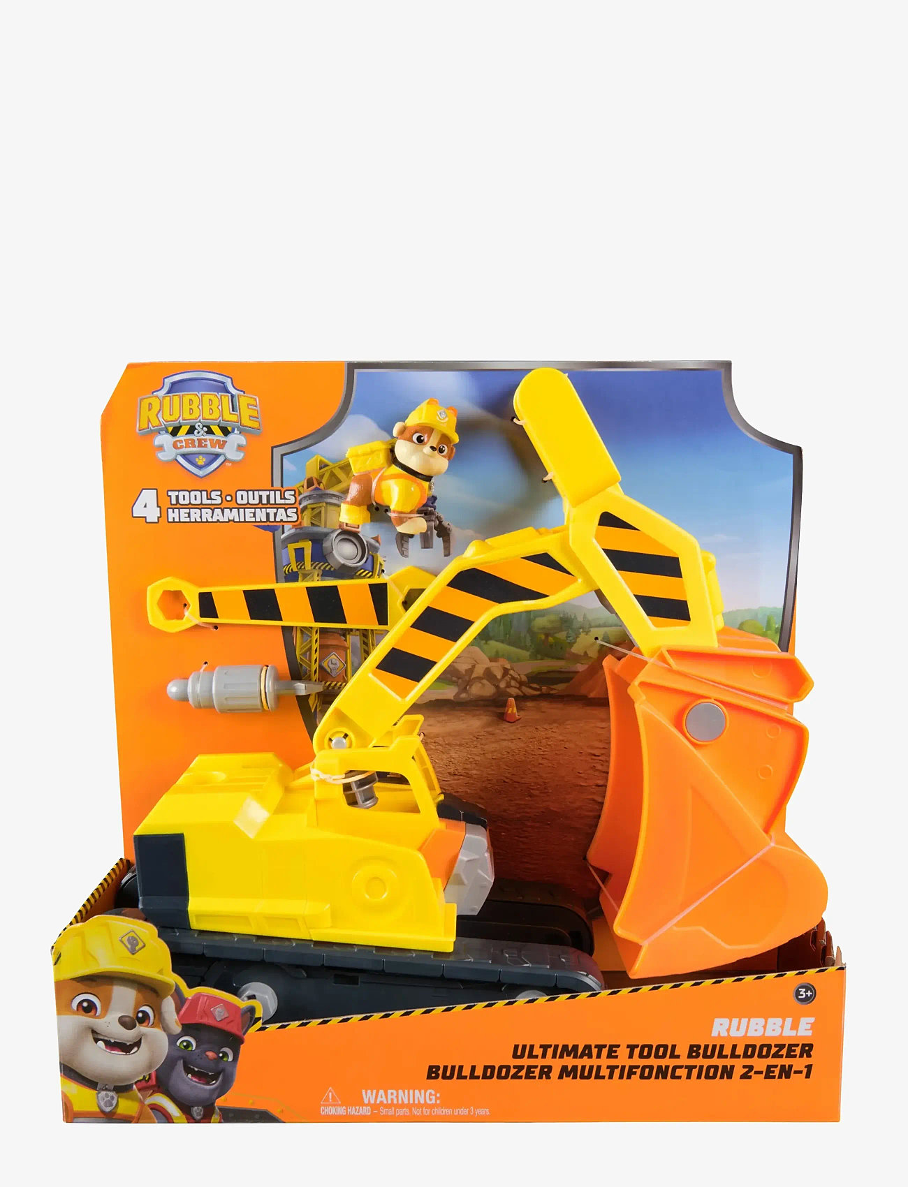 Paw Patrol - Rubble & Crew Big Build Tool Vehicle - Rubble - byggekøretøjer - muti - 0