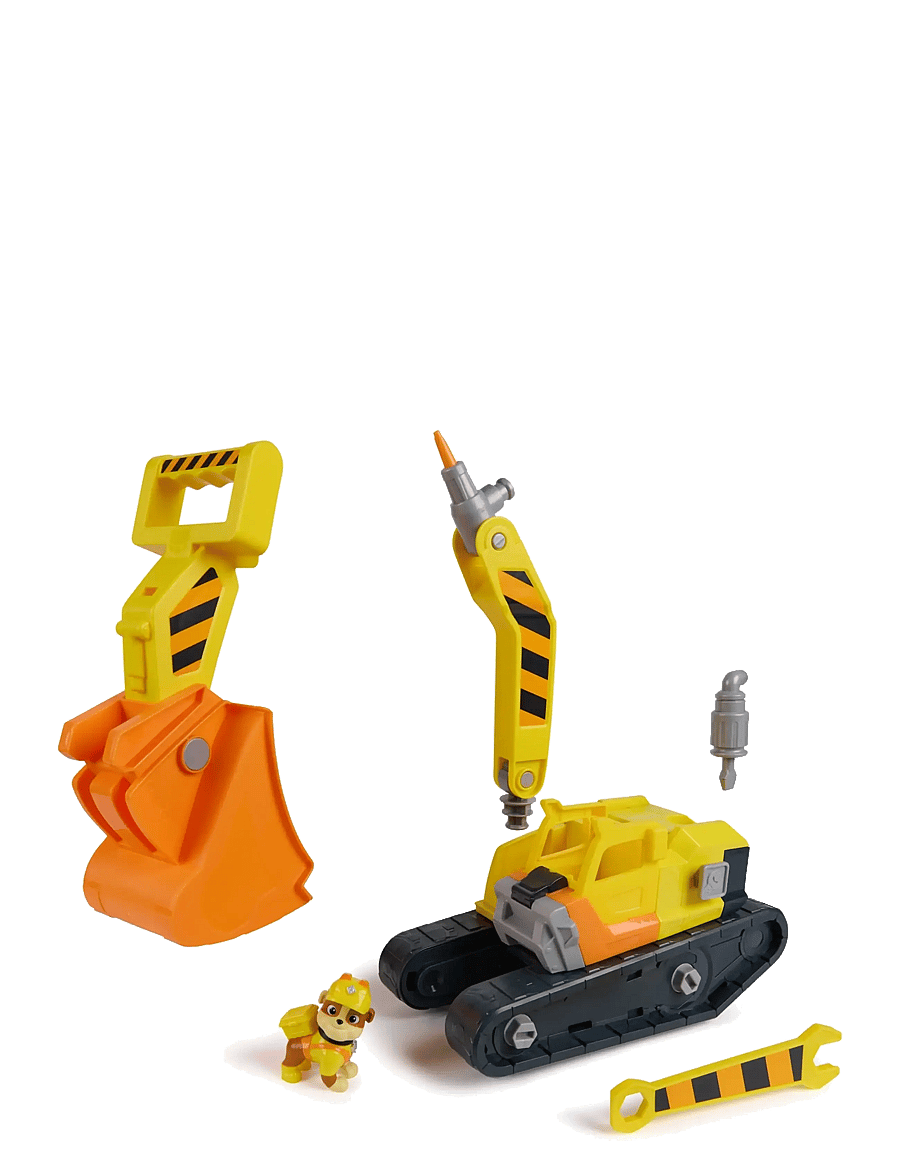 Paw Patrol - Rubble & Crew Big Build Tool Vehicle - Rubble - byggmaskiner - muti - 2