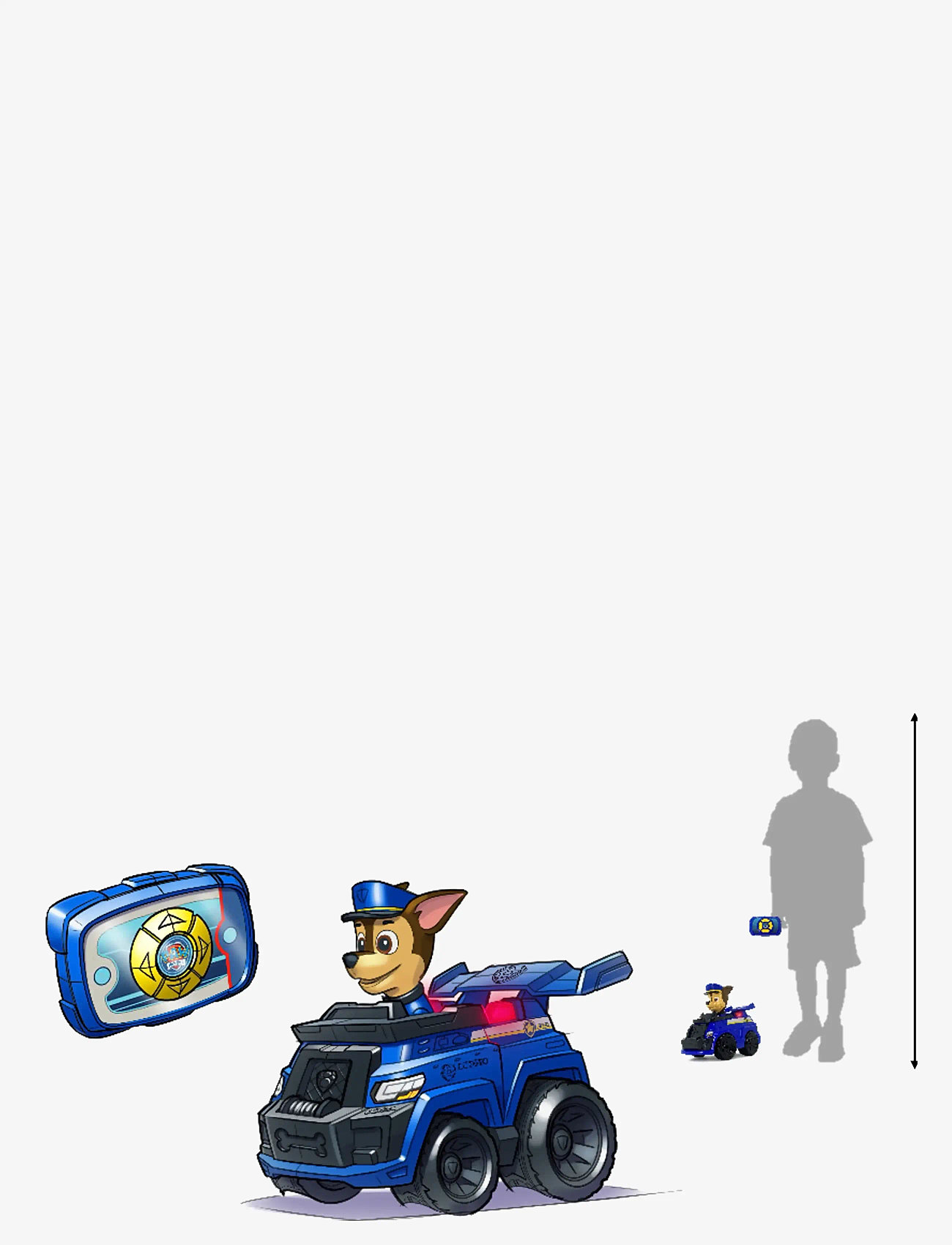Paw Patrol - Paw Patrol Race & Rescue RC Chase - fjernstyrte leker - muti - 1