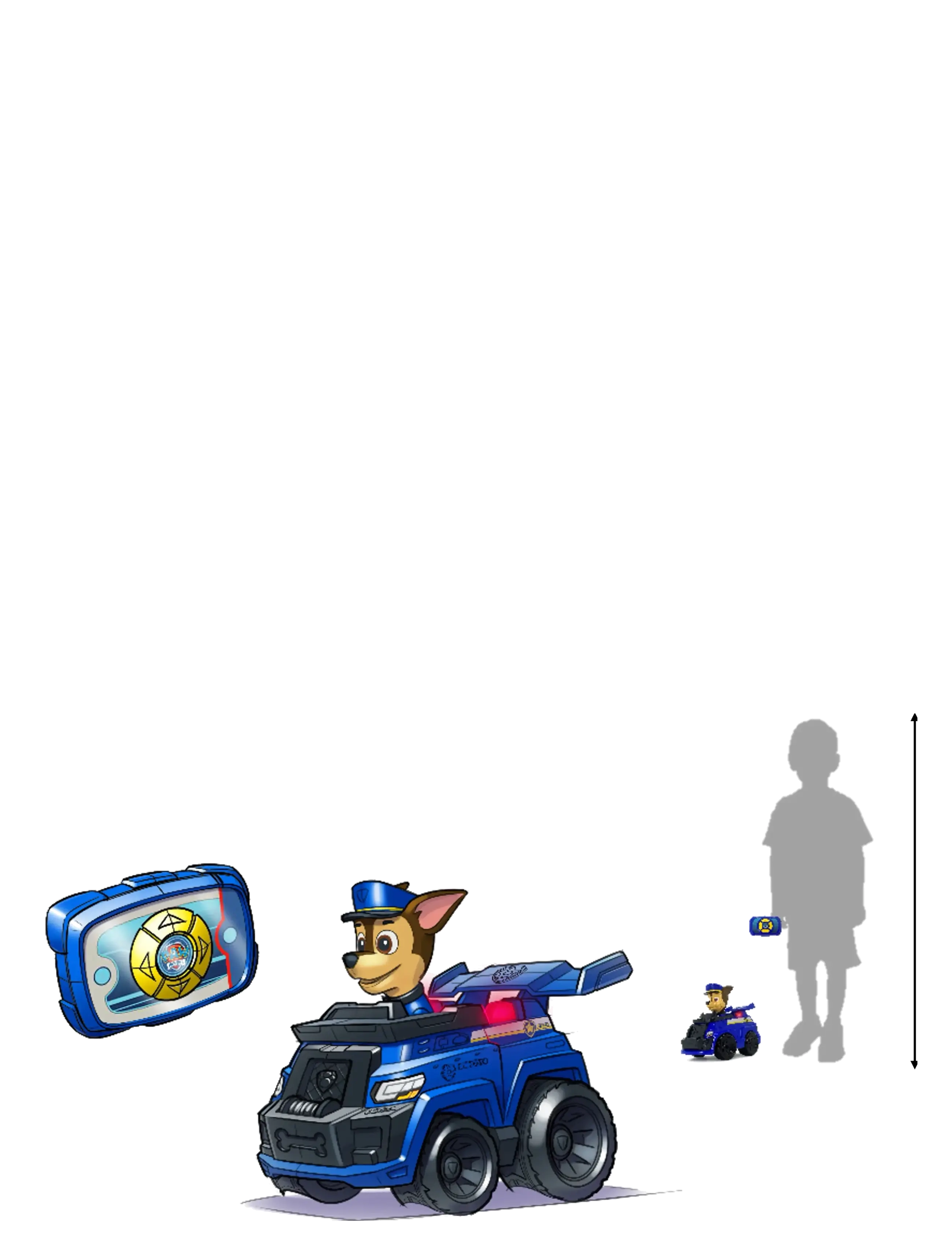 Ryhmä Hau - Paw Patrol Race & Rescue RC Chase - kauko-ohjattavat lelut - muti - 1