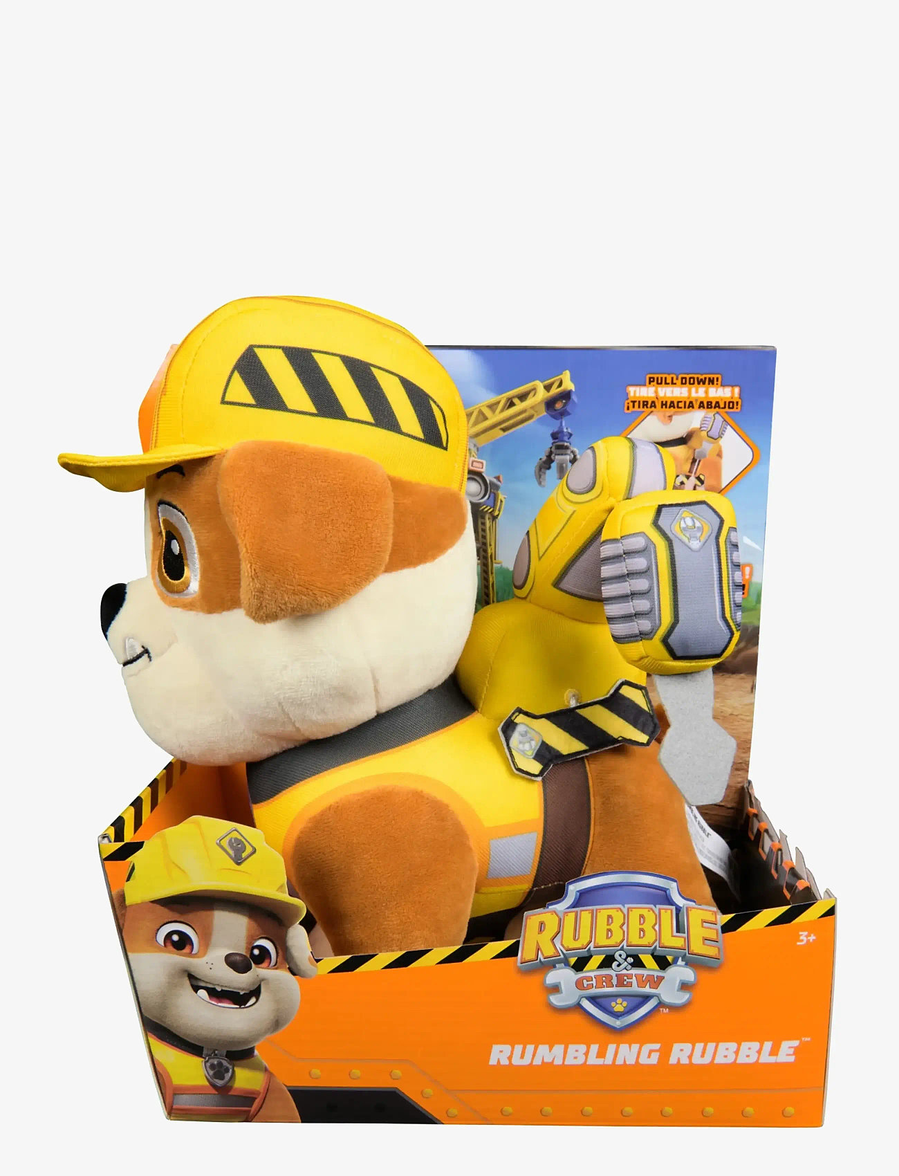 Paw Patrol - Rubble & Crew Rubble Feature Plush 30 cm - mjukisdjur - muti - 1