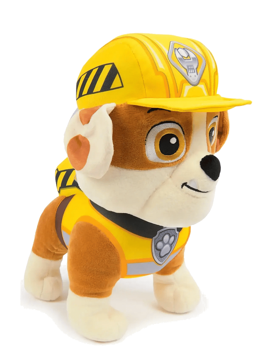 Paw Patrol - Rubble & Crew Rubble Feature Plush 30 cm - tuskudýr - muti - 2