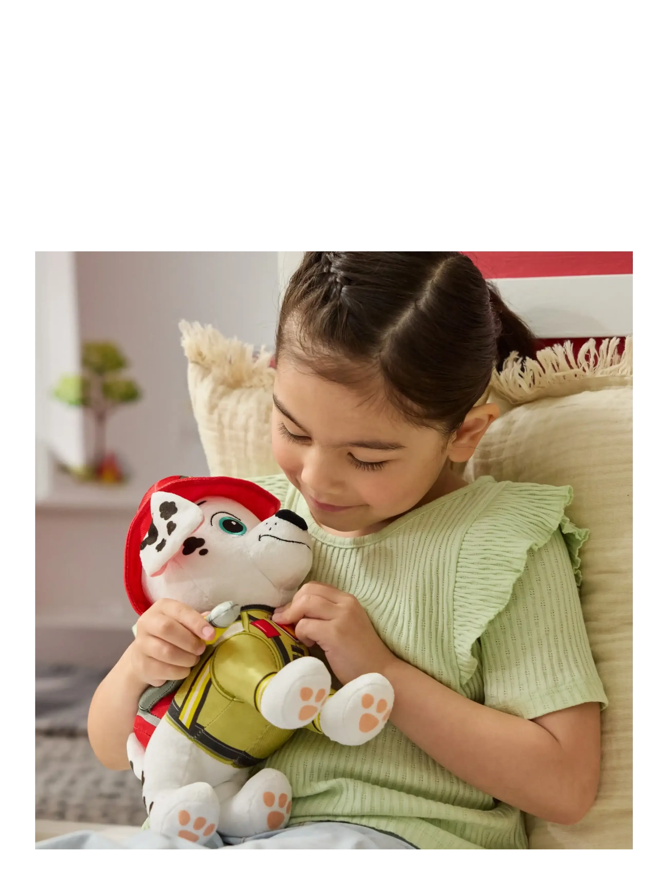 Paw Patrol - Paw Patrol Fire Rescue Deluxe Plush 30 cm-Marshall - tuskudýr - muti - 3