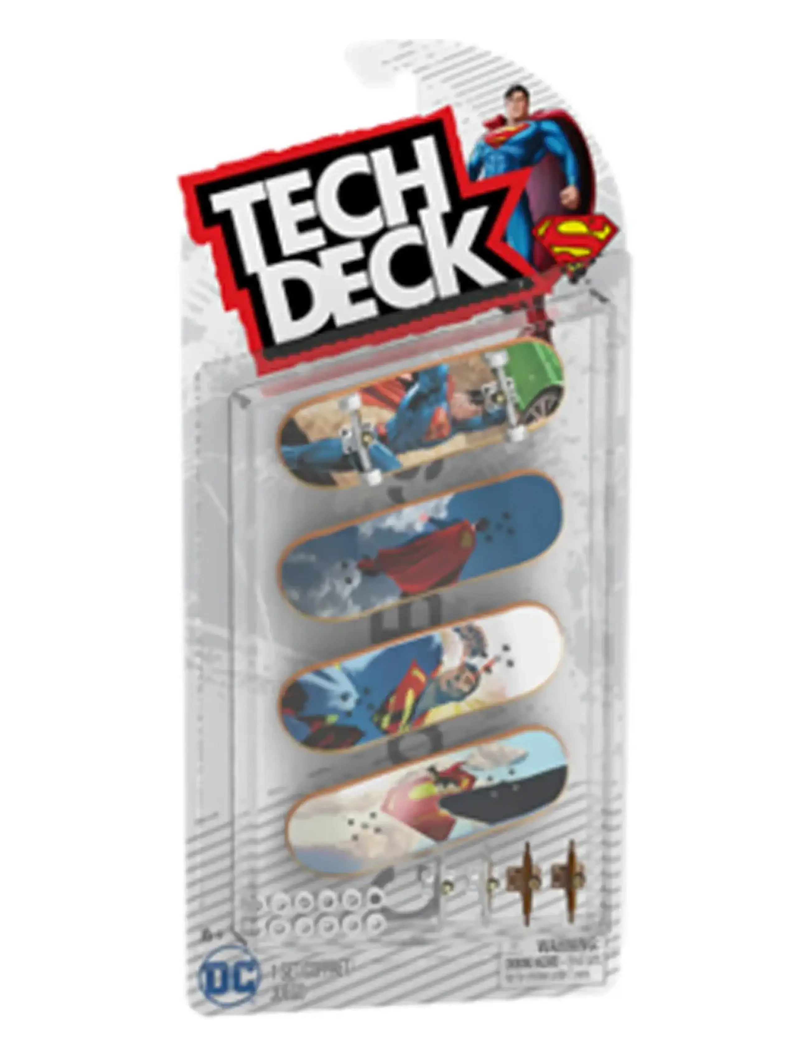 MAKI Tech Deck Skate 4 Pack Multipack - Superman - Leksaker - MUTI / multi