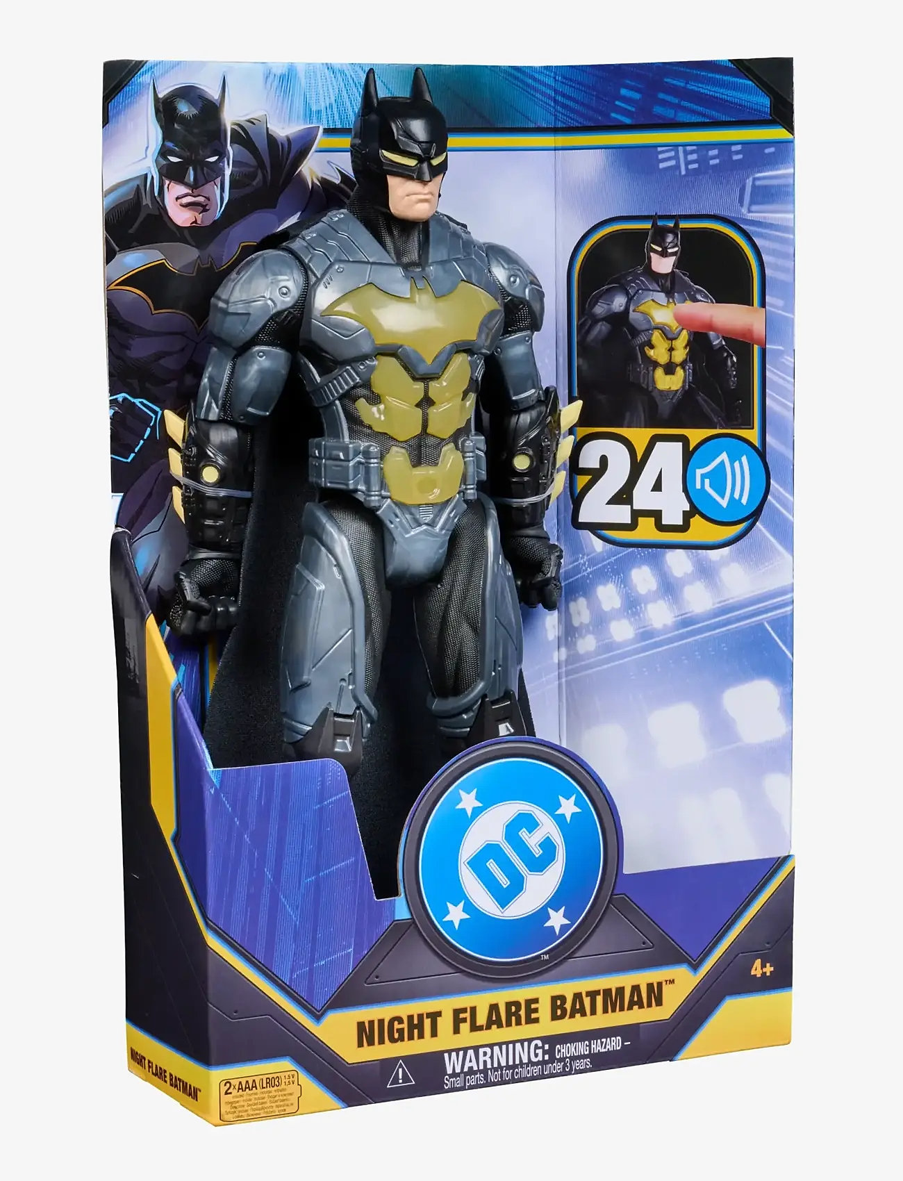 Batman - Batman Lights & Sounds Stealth Batman 30 cm - actionfigurer - muti - 3