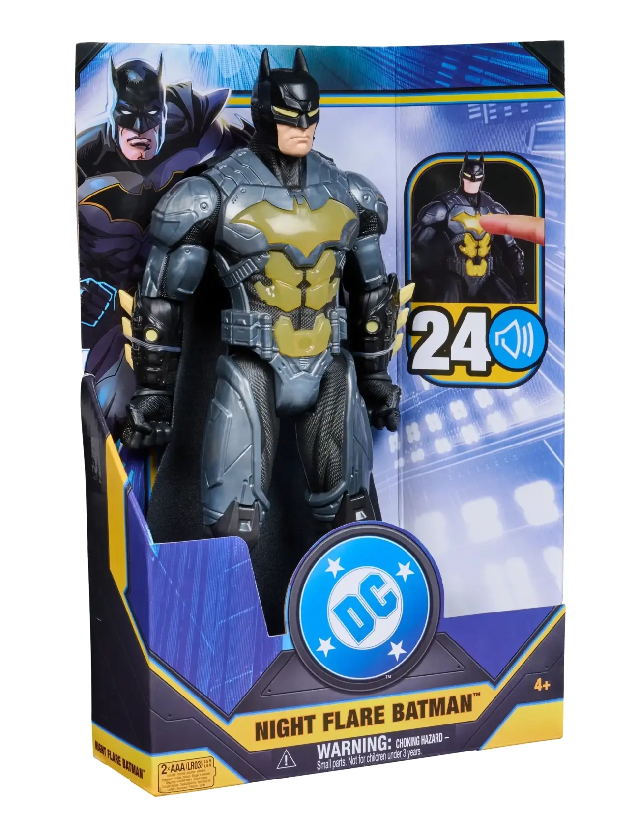 Batman - Batman Lights & Sounds Stealth Batman 30 cm - actionfigurer - muti - 3