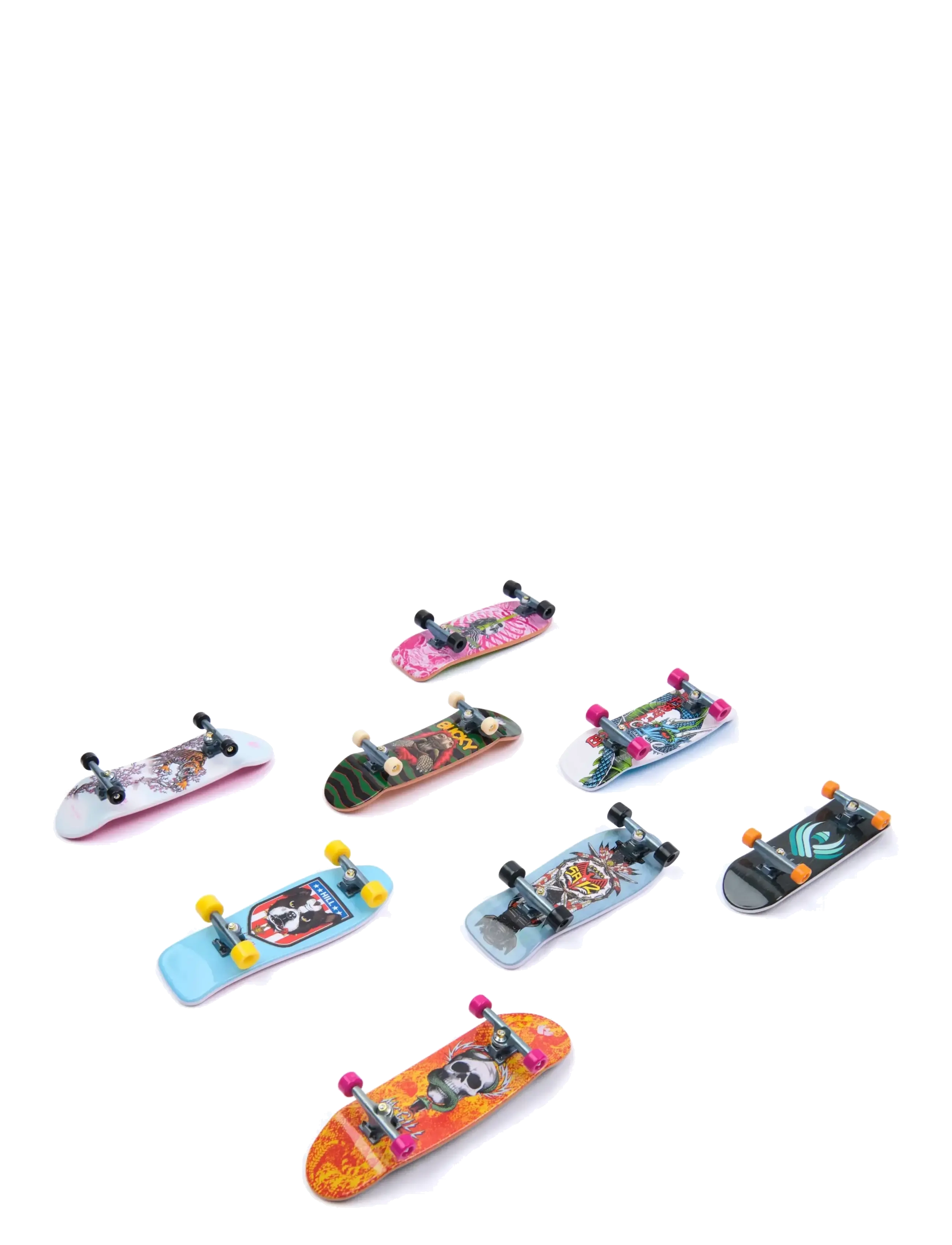 MAKI Tech Deck 8 Pack Multipack Retro Neon, Børn, Fidget Legetøj, Multi/mønstret, Str: ONE SIZE