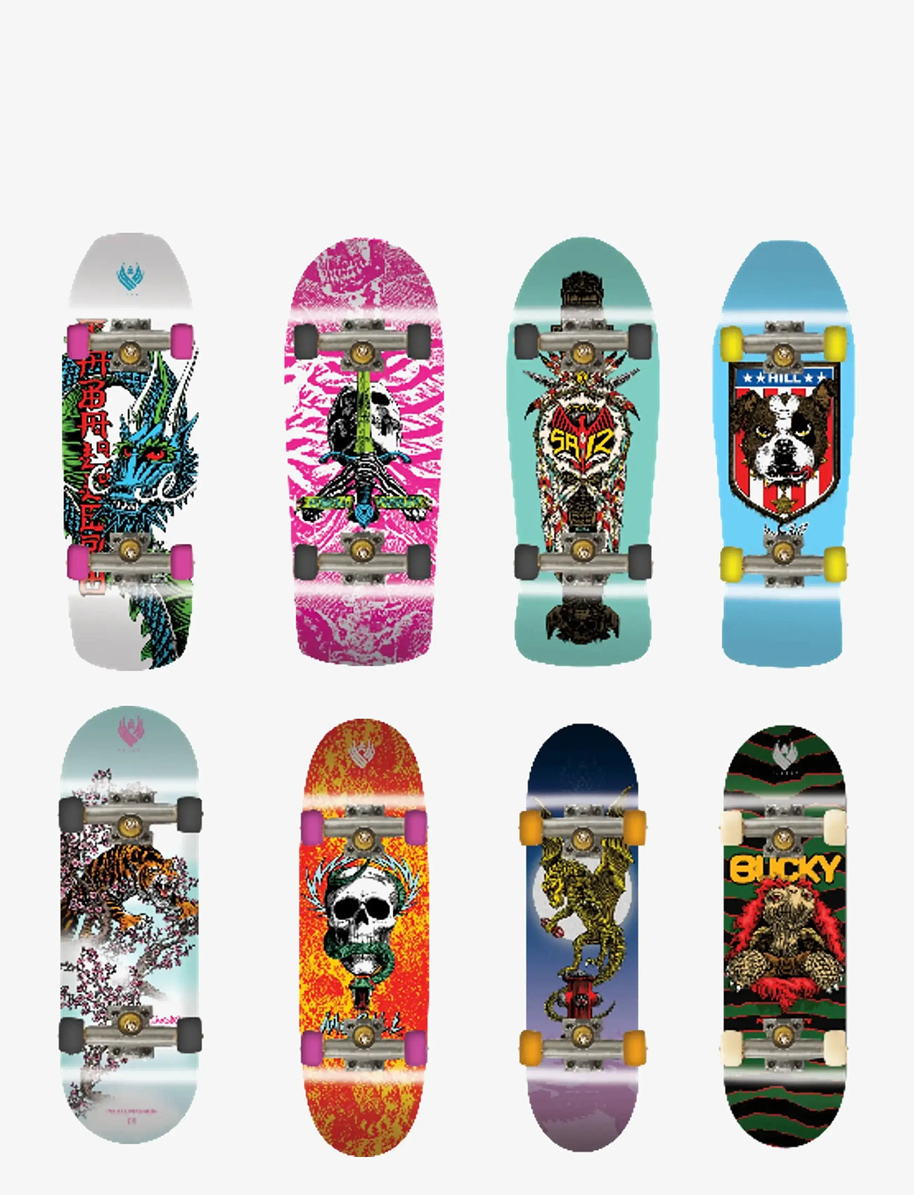 MAKI - Tech Deck 8 Pack Multipack - Retro Neon - fidget toys - muti - 1
