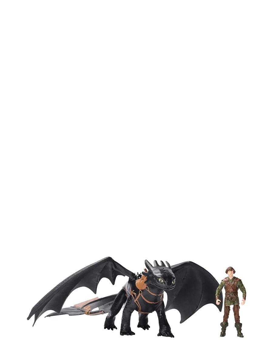Dragon - Dragons Movie Viking & Dragon - Toothless & Hiccup - eläimet - muti - 0