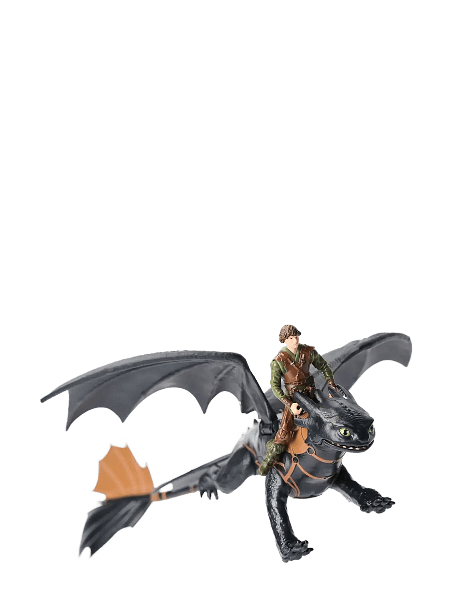Dragon - Dragons Movie Viking & Dragon - Toothless & Hiccup - eläimet - muti - 1
