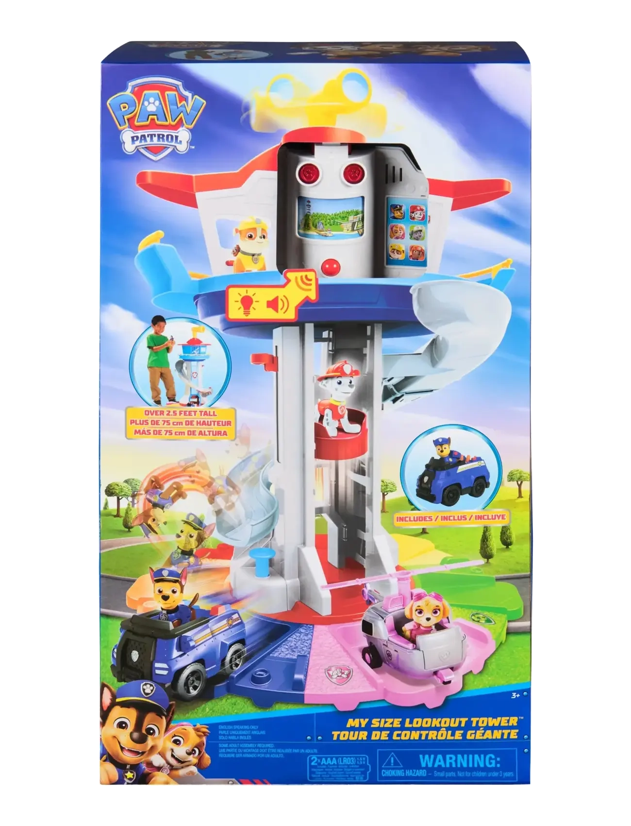 Paw Patrol Paw Patrol My Size Lookout Tower 81 cm, One Size, Blue, Legesæt Og Actionfigurer > Legesæt, Børn
