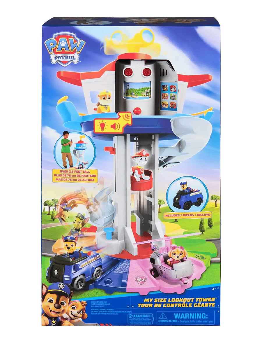 Paw Patrol - Paw Patrol My Size Lookout Tower 81 cm - legesæt - muti - 0