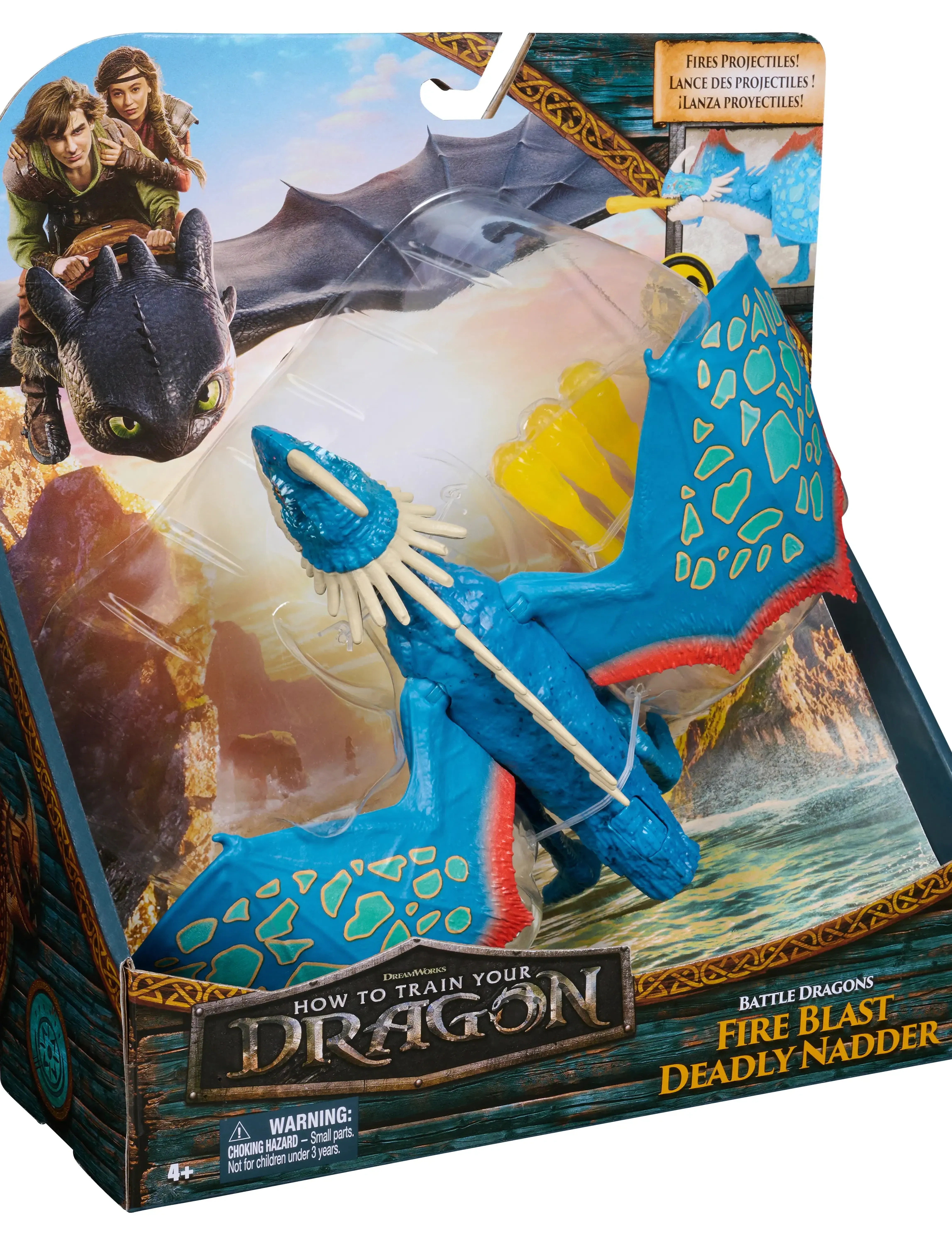 Dragon Dragons Movie Feature Dragons - Deadly Nadder, One Size, Multi/patterned, Legesæt & Actionfigurer > Dyr, Børn
