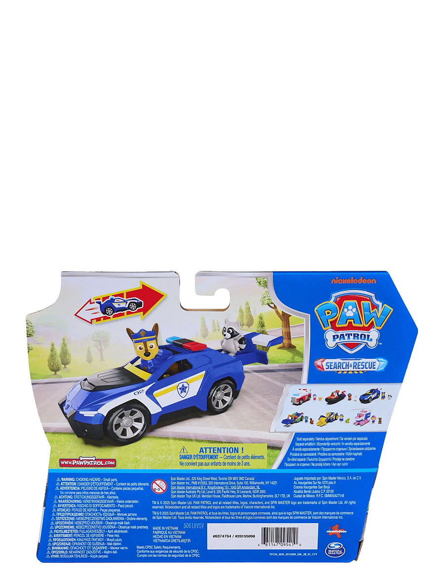 Paw Patrol - Paw Patrol Search&Rescue Themed Vehicle-Chase - legesæt - multi - 5