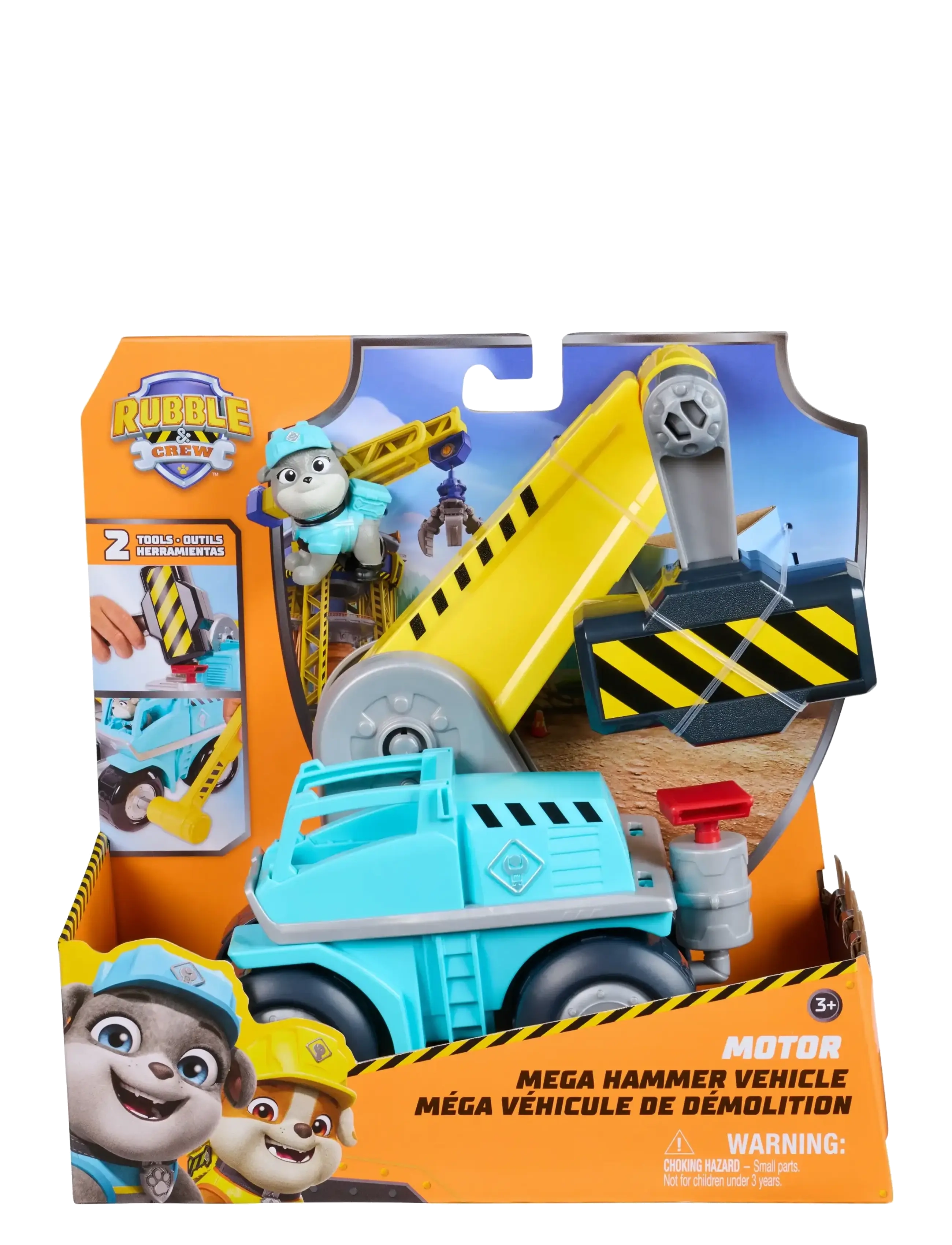 Paw Patrol - Rubble & Crew Big Build Tool Vehicle - Motor - lekset - multi - 1
