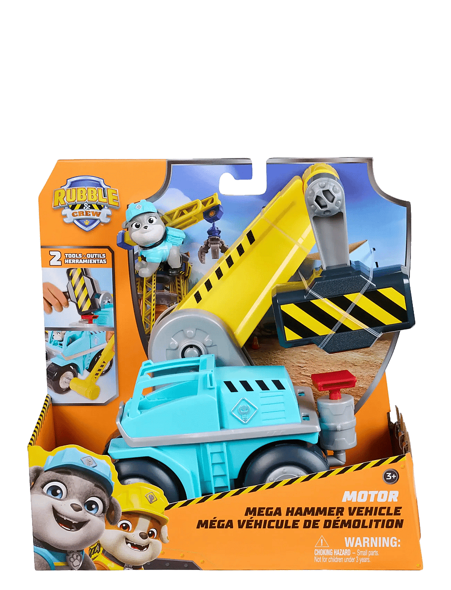 Paw Patrol - Rubble & Crew Big Build Tool Vehicle - Motor - leikfangasett - multi - 1