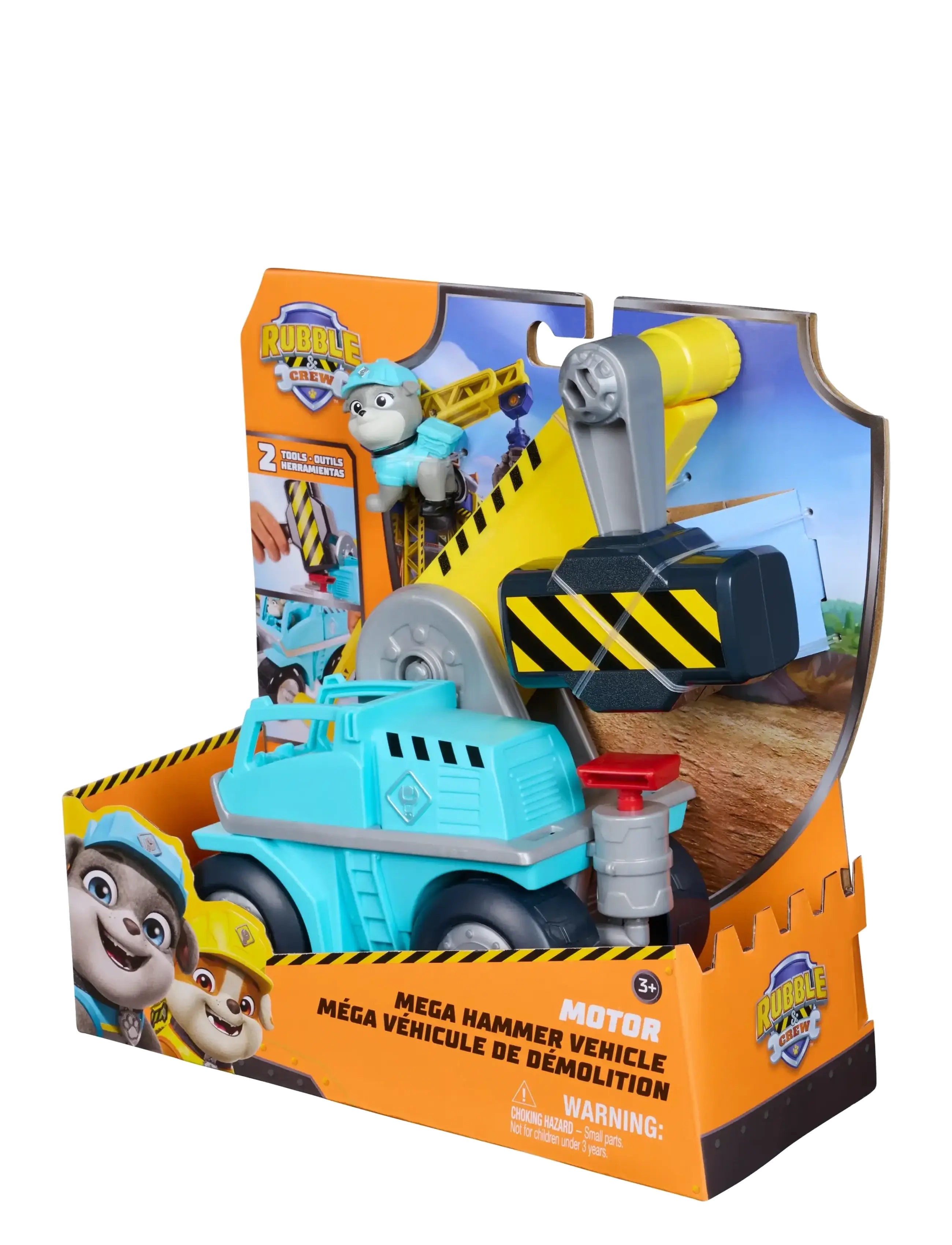 Paw Patrol - Rubble & Crew Big Build Tool Vehicle - Motor - lekset - multi - 4