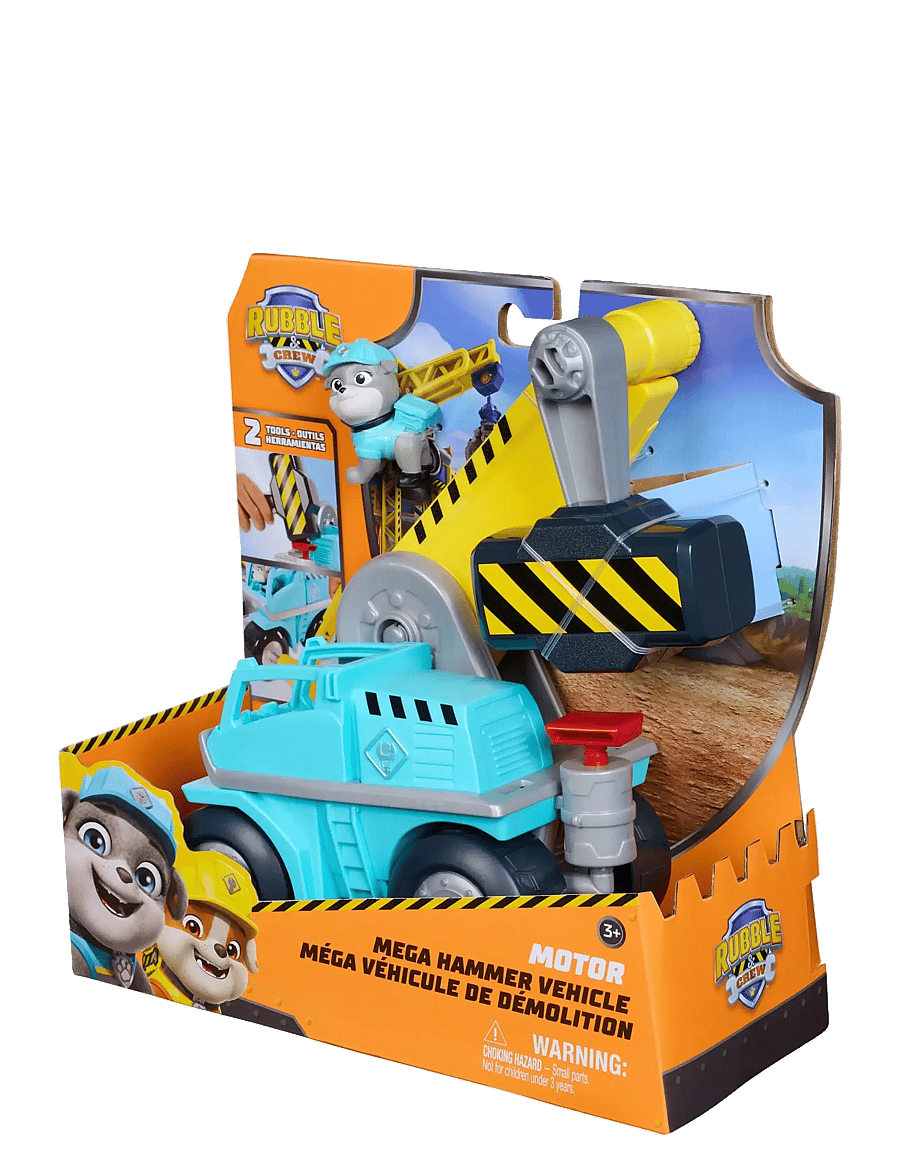 Paw Patrol - Rubble & Crew Big Build Tool Vehicle - Motor - leikfangasett - multi - 4