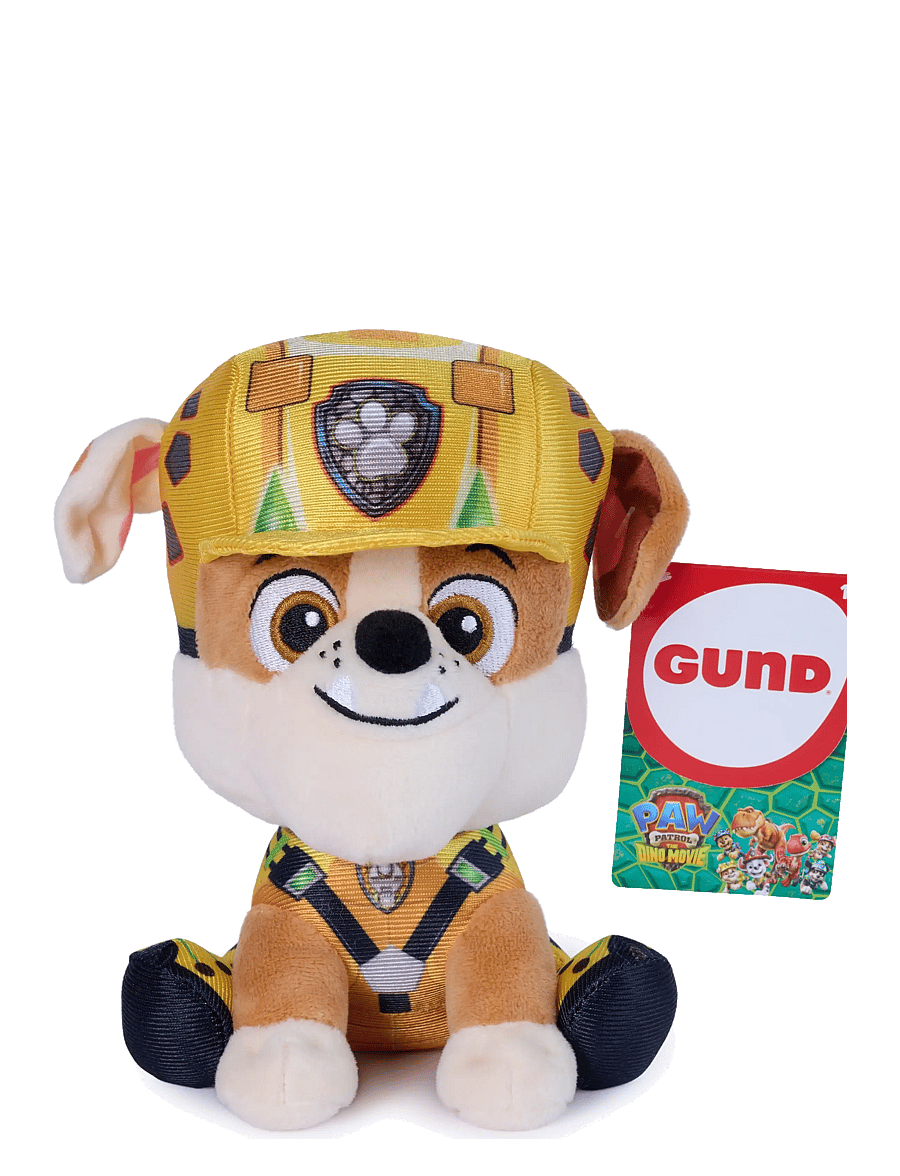 Paw Patrol - Paw Patrol Movie 3 Gund Plush Rubble 15cm - mjuka leksaker - multi - 1