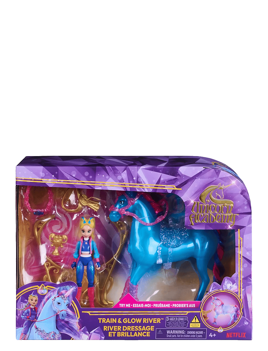 Unicorn Academy - Unicorn Academy Train & Glow River - legesæt - multi - 2