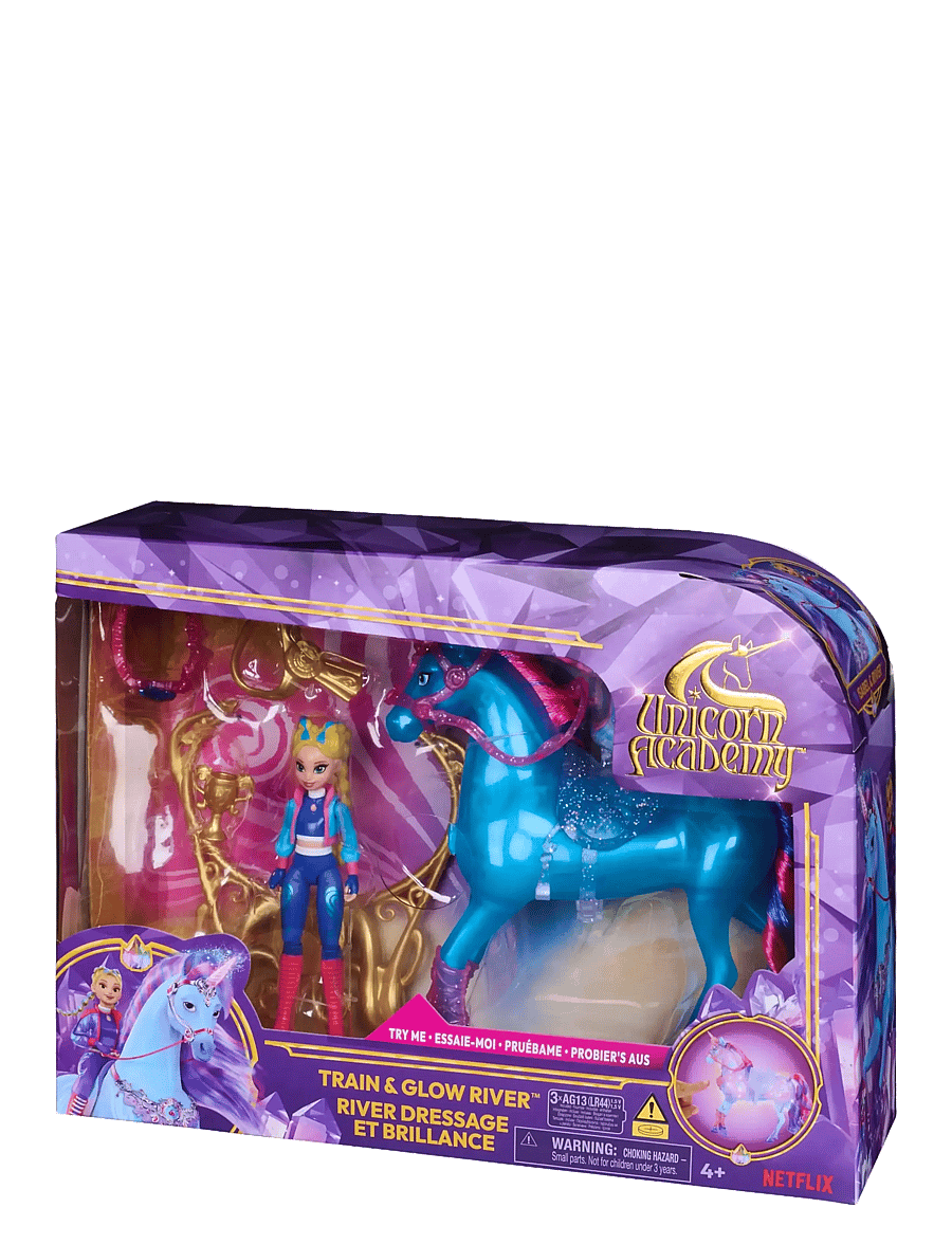 Unicorn Academy - Unicorn Academy Train & Glow River - legesæt - multi - 3