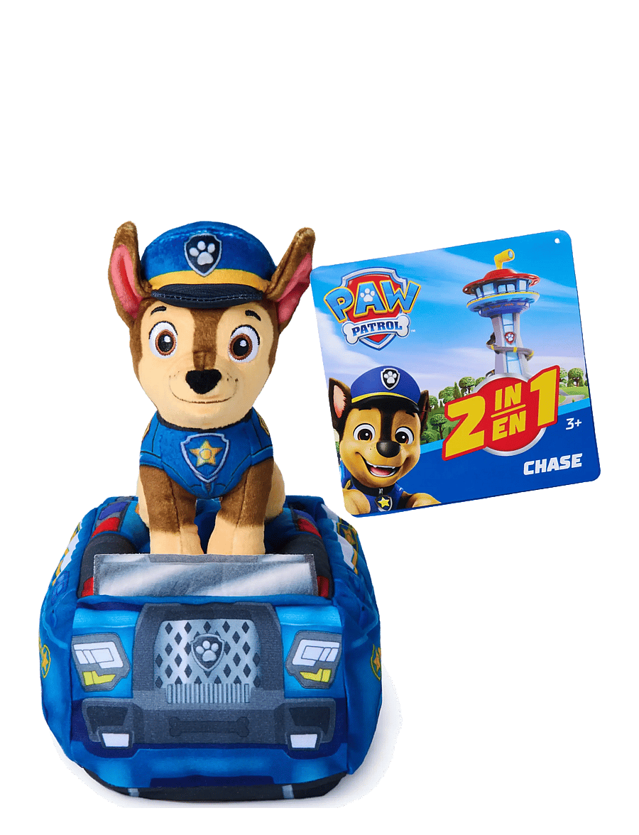 Paw Patrol - Paw Patrol 2-in-1 Vehicle Plush w/Chase 15 cm - bamser - multi - 0