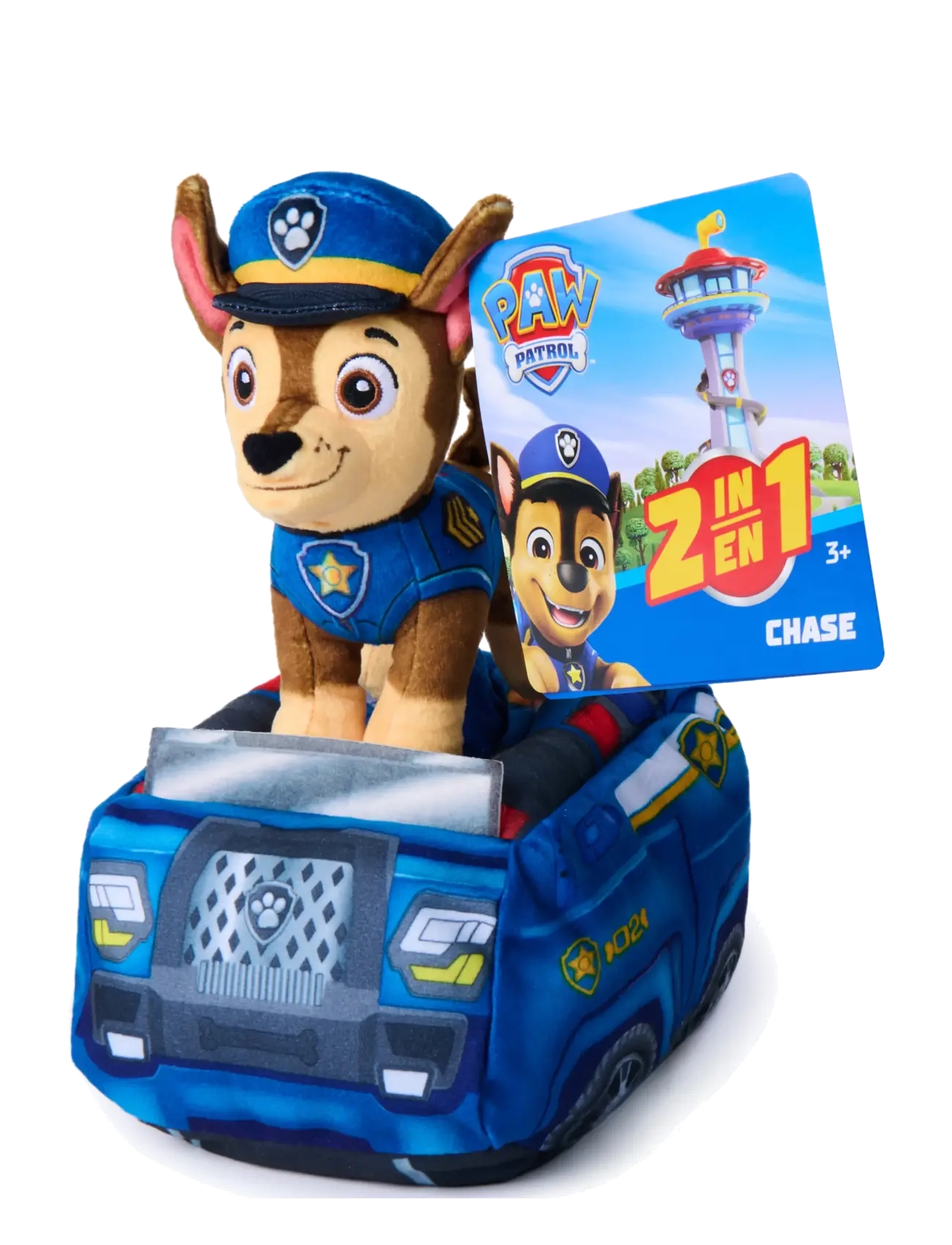 Paw Patrol - Paw Patrol 2-in-1 Vehicle Plush w/Chase 15 cm - bamser - multi - 2