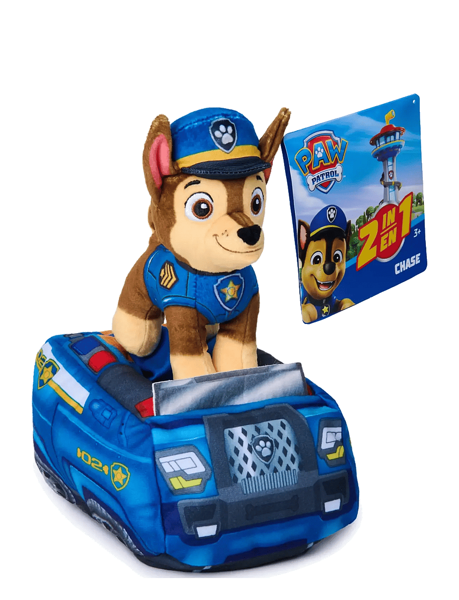 Paw Patrol - Paw Patrol 2-in-1 Vehicle Plush w/Chase 15 cm - bamser - multi - 3
