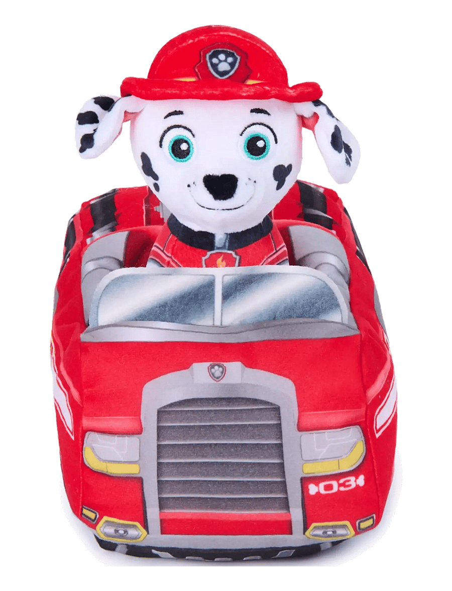 Paw Patrol - Paw Patrol 2-in-1 Vehicle Plush w/Marshall 15 cm - bamser - multi - 1