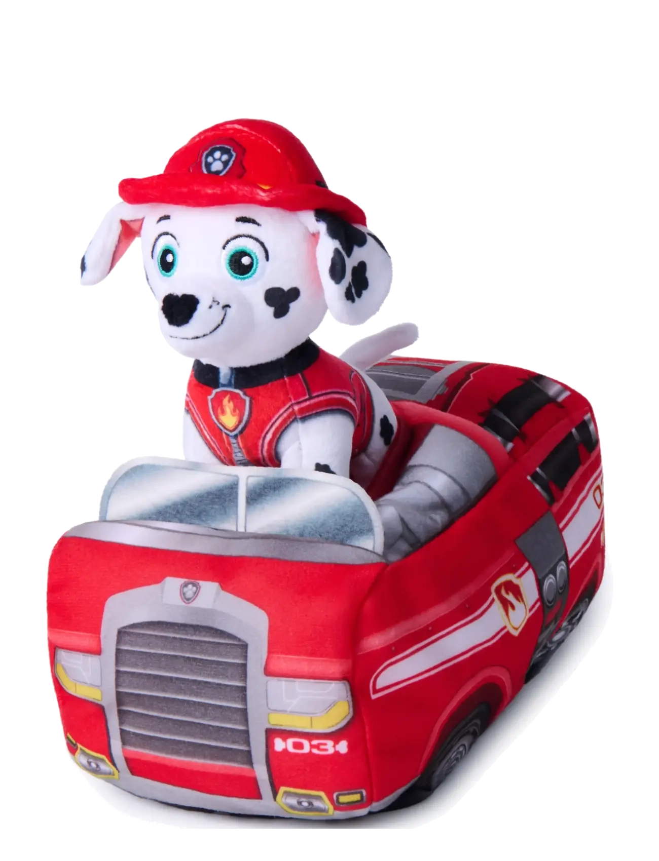 Paw Patrol - Paw Patrol 2-in-1 Vehicle Plush w/Marshall 15 cm - bamser - multi - 4