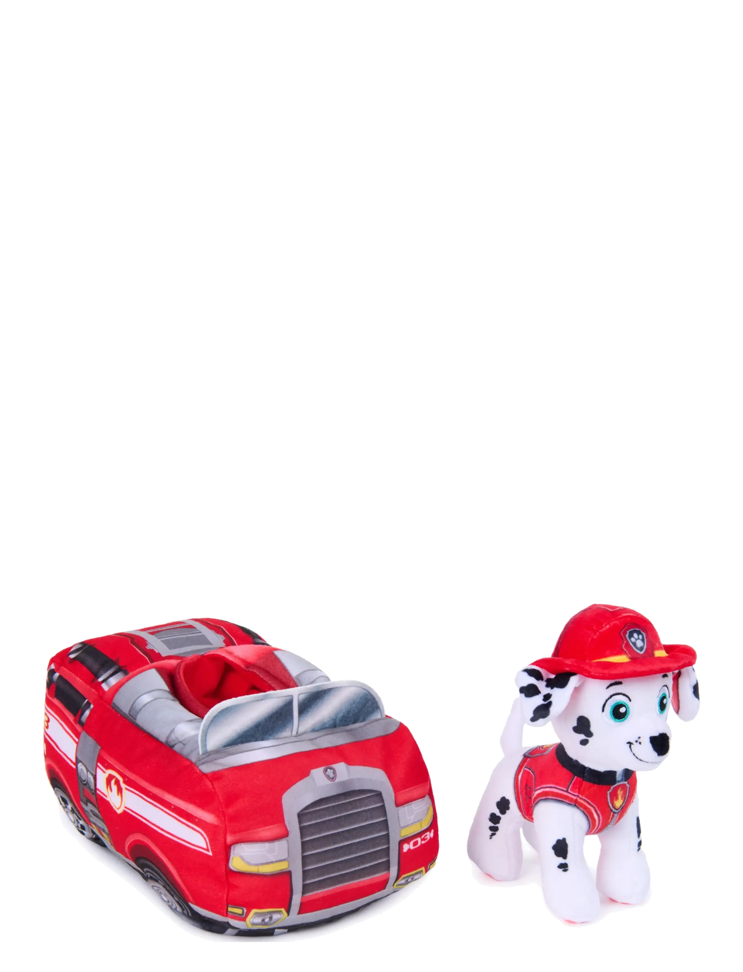 Paw Patrol - Paw Patrol 2-in-1 Vehicle Plush w/Marshall 15 cm - bamser - multi - 5