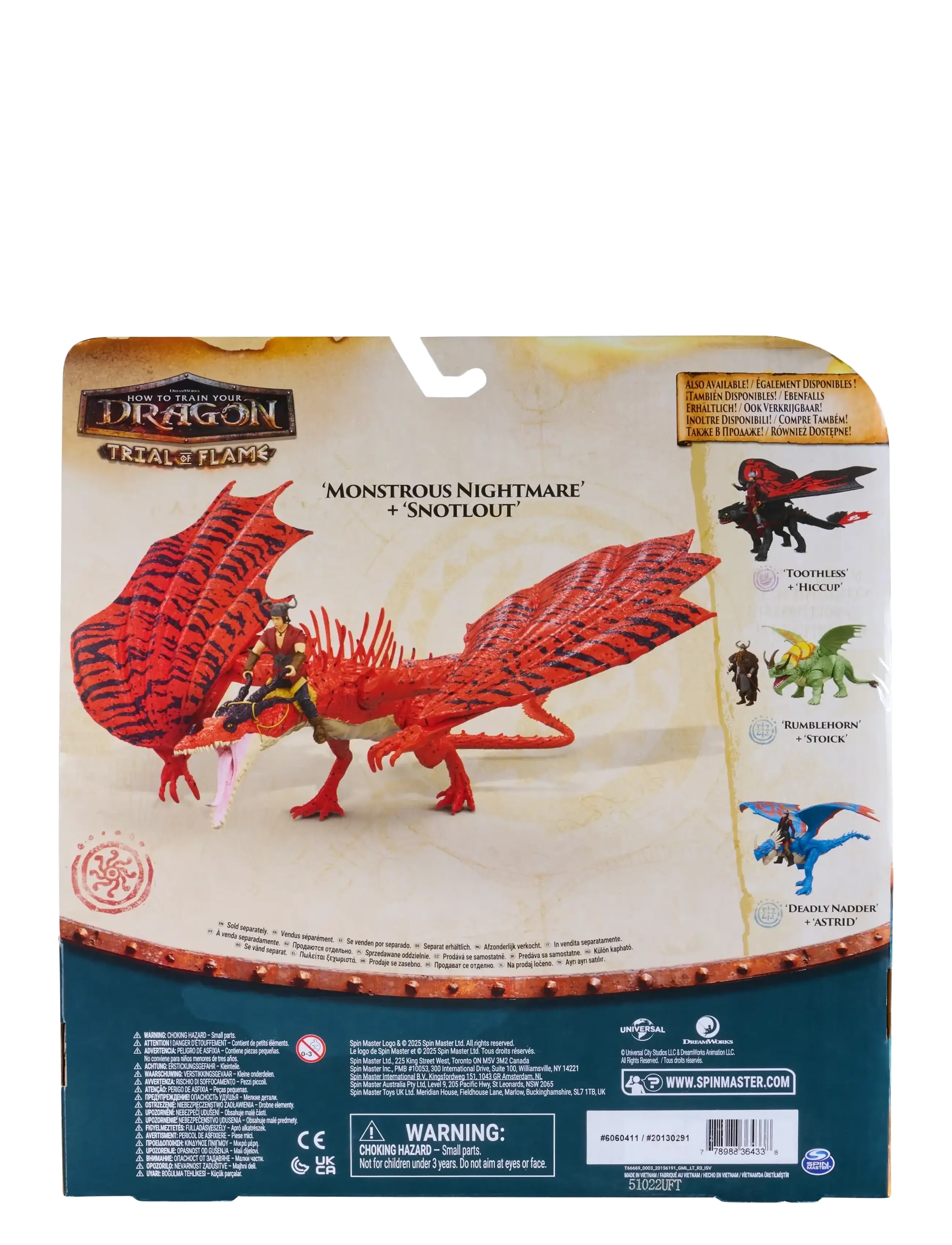 Dragon - Dragons Viking & Dragon-Nightmare & Snotlout - film- & eventyrsfigurer - multi - 2