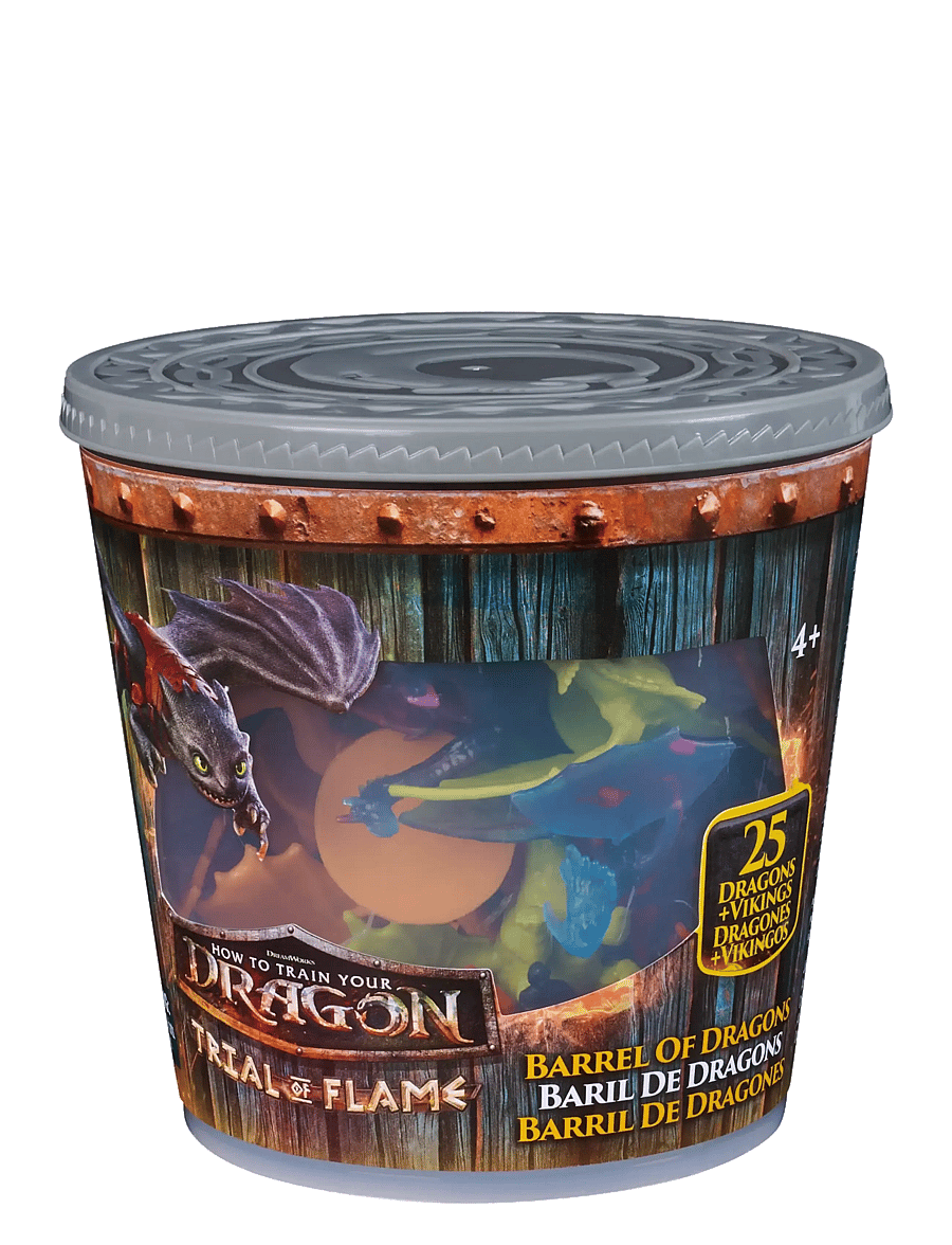 Dragon - Dragons 25 pcs Bucket of Dragons Collectibles - film- & eventyrsfigurer - multi - 4