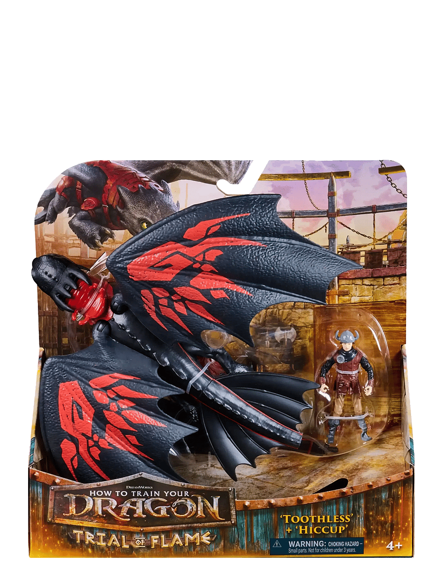 Dragon - Dragons Viking & Dragon-Toothless & Hiccup - film- & eventyrsfigurer - multi - 0