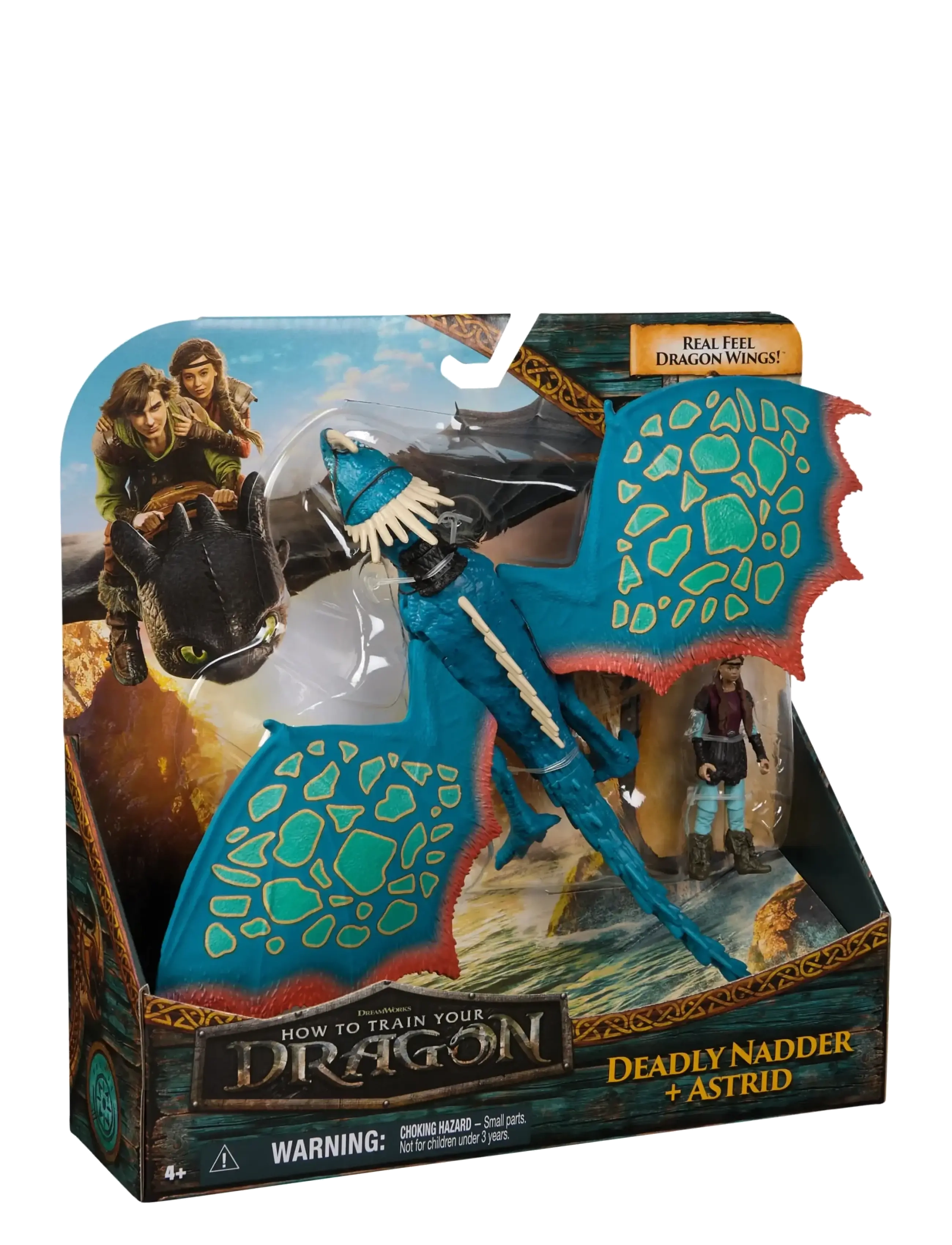 Dragon - Dragons Vikingc& Dragon-Deadly Nadder & Astrid - kvikmynda- og ævintýrapersónur - multi - 3