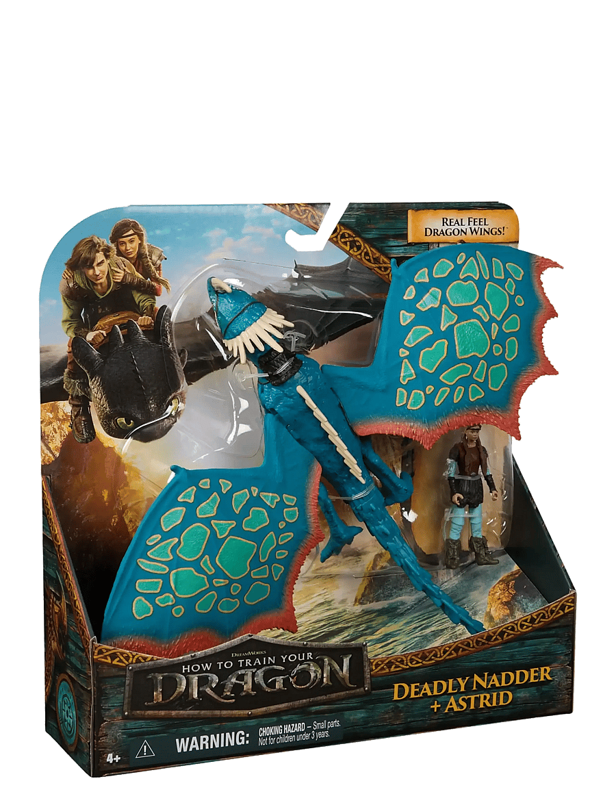 Dragon - Dragons Vikingc& Dragon-Deadly Nadder & Astrid - kvikmynda- og ævintýrapersónur - multi - 3