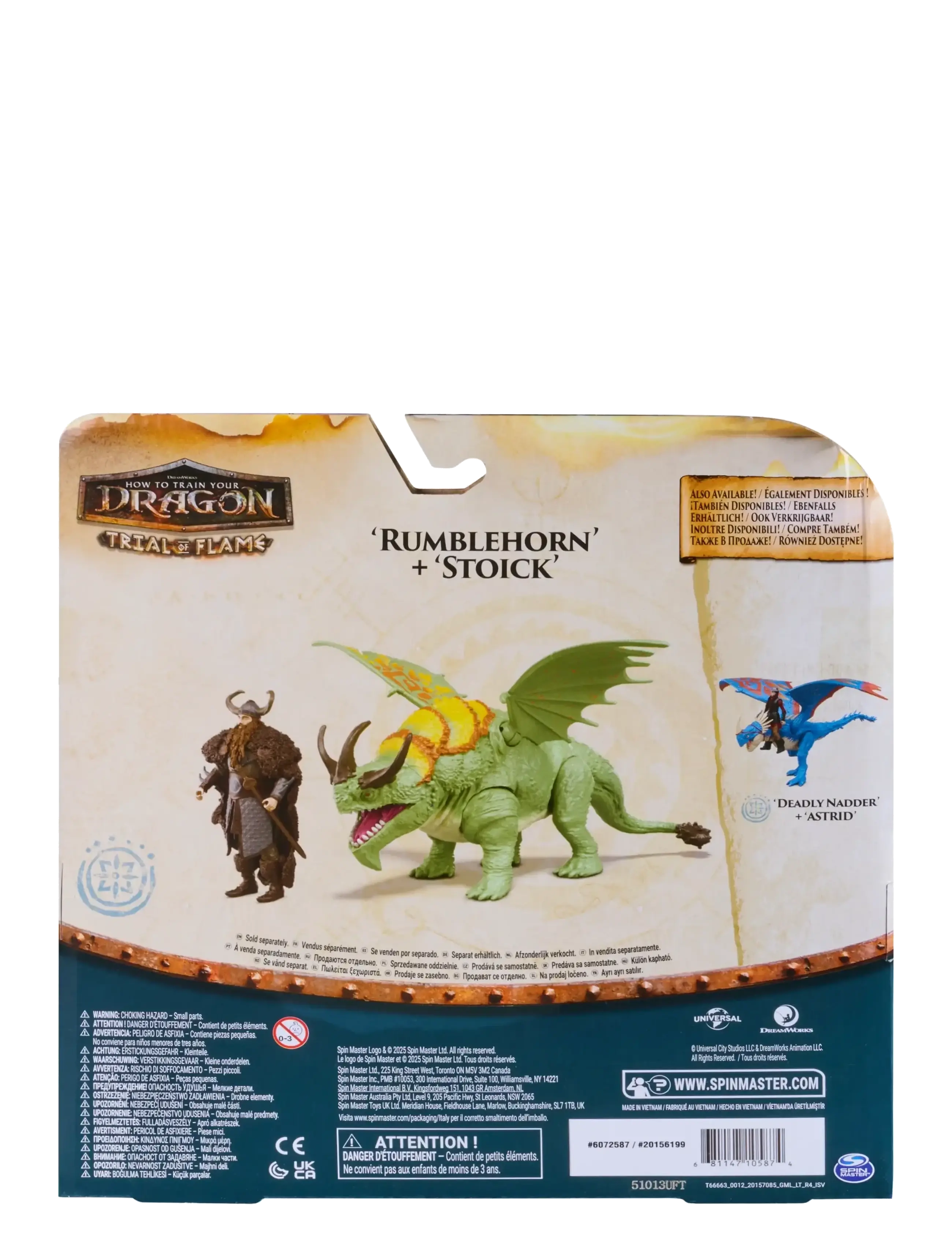 Dragon - Dragons Viking & Dragon-Rumblehorn & Stoick - film & sagofigurer - multi - 2